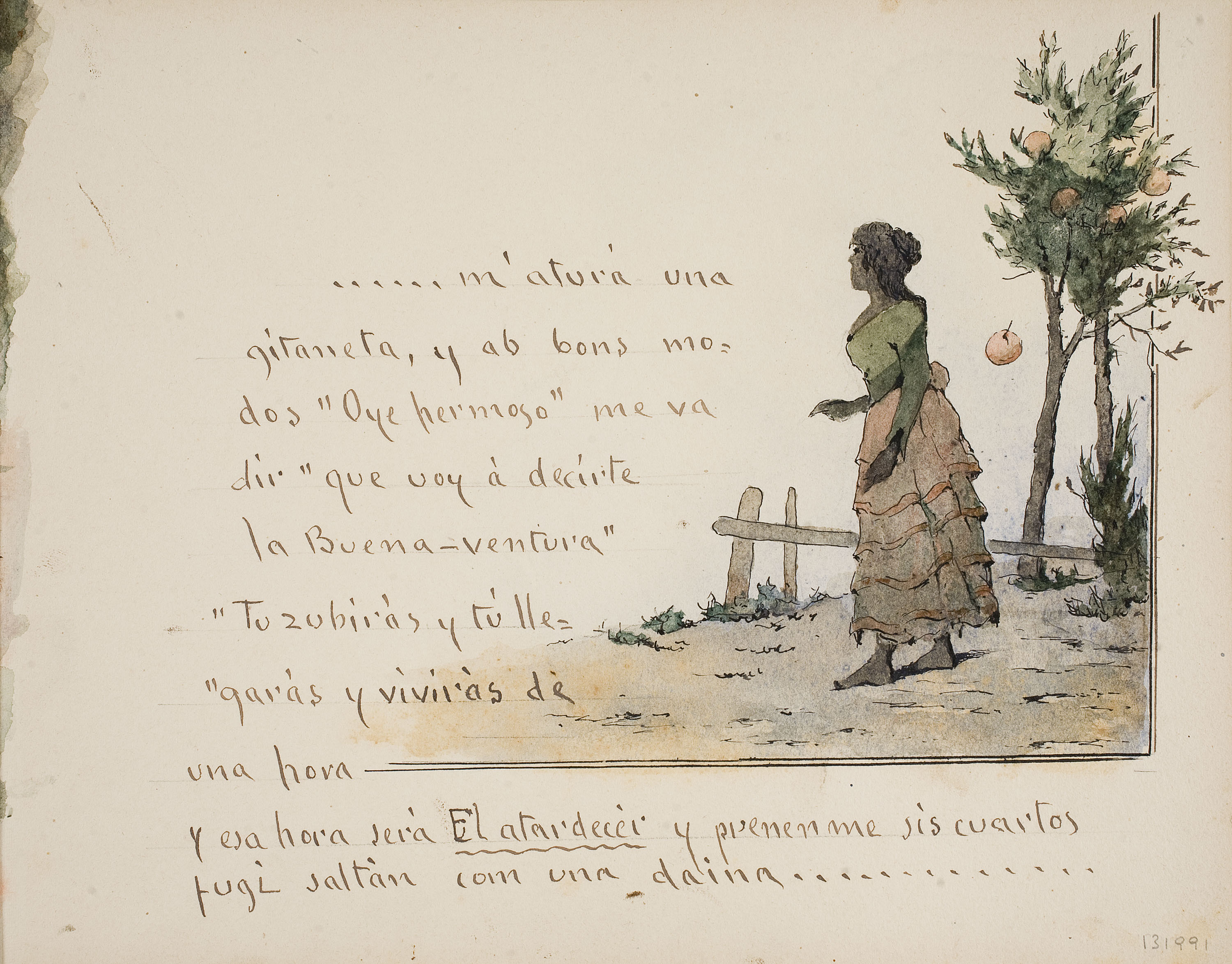 Modest Urgell - La gitaneta - 1918 image for: Modest Urgell - La gitaneta - 1918