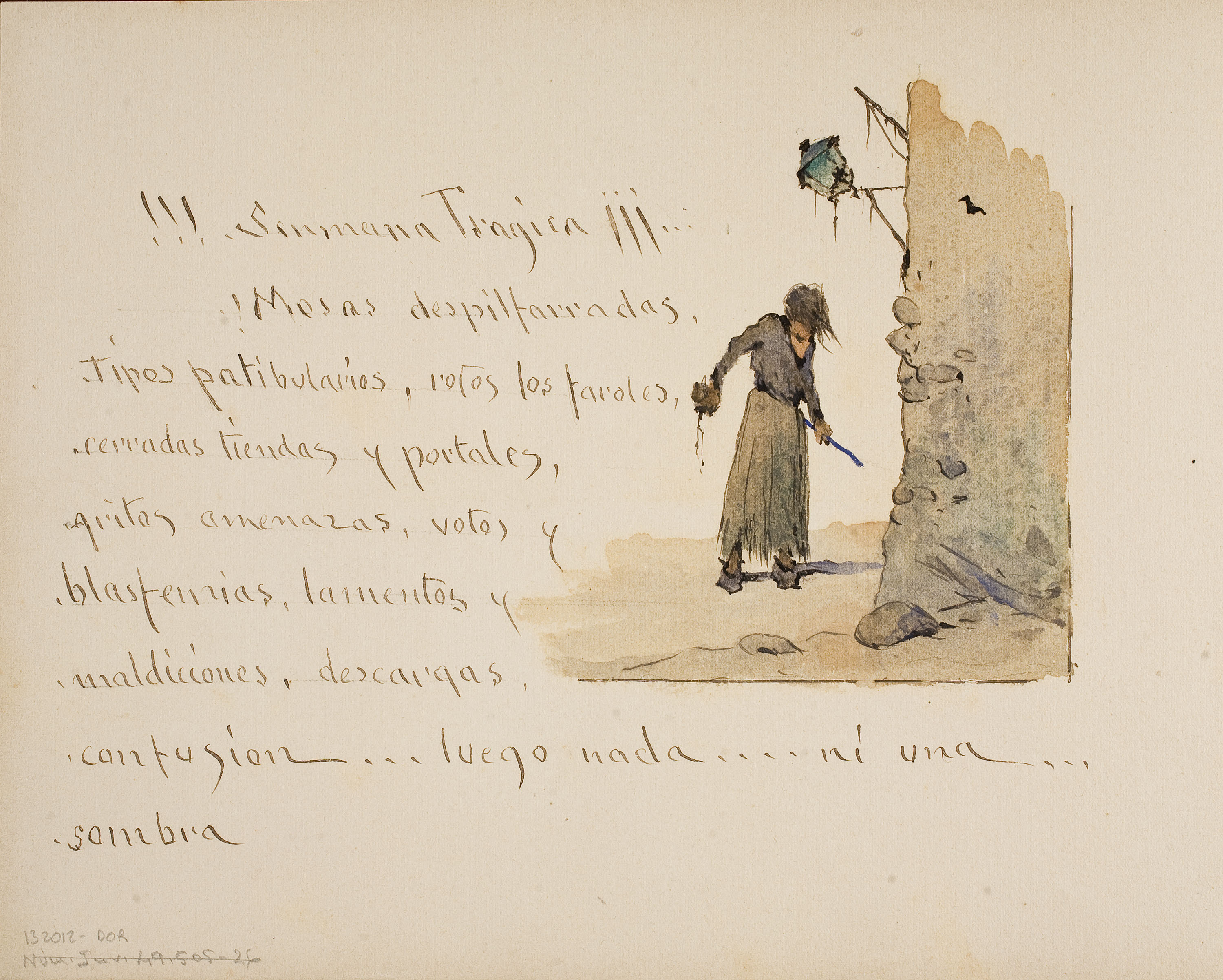 image for: Modest Urgell - May podria ser Acadèmic serio y formal un Katúful (anvers) / !!! Senmana Tragica¡¡¡ (revers) - 1918 [1]