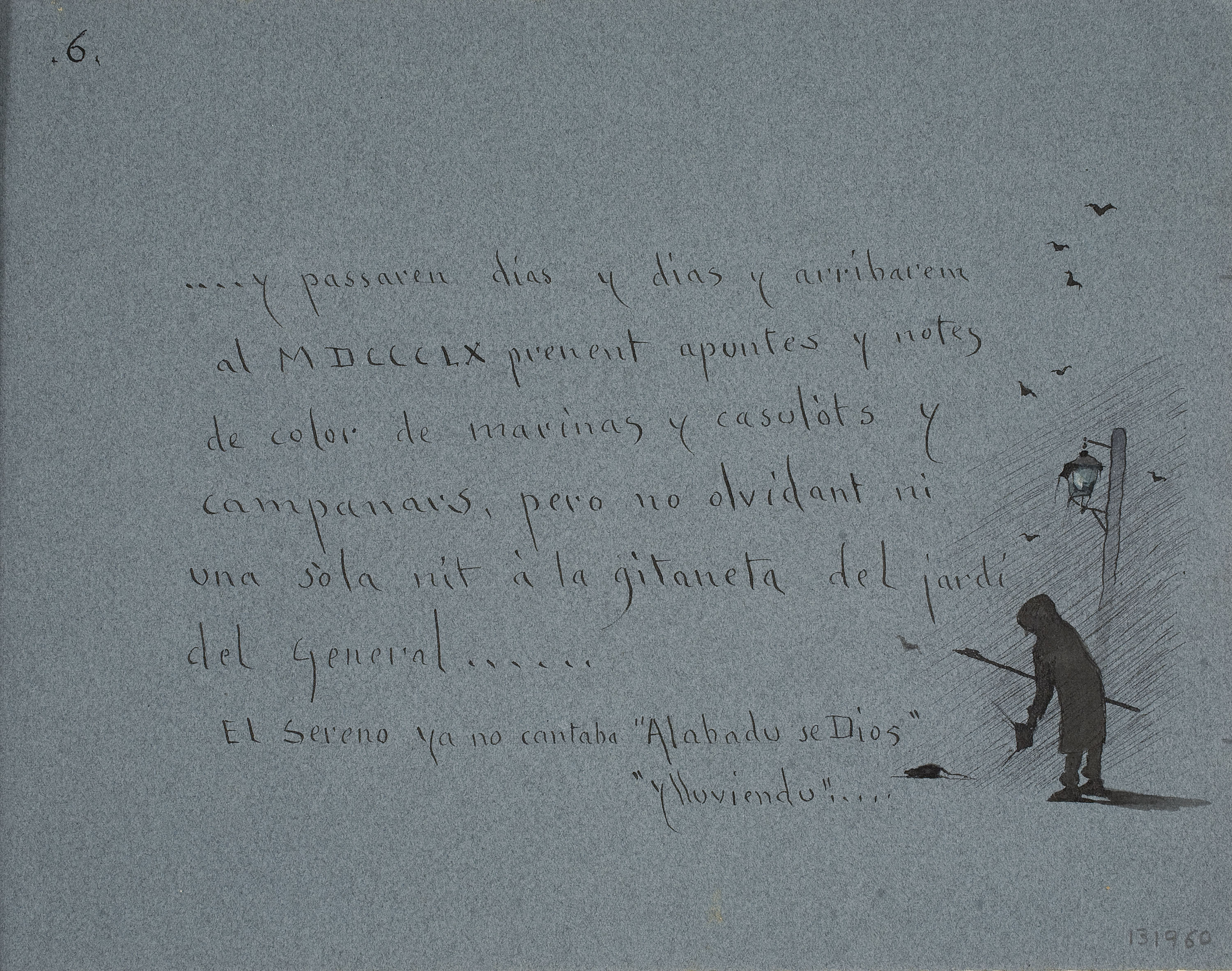 Modest Urgell - El sereno - Cap a 1918 image for: Modest Urgell - El sereno - Cap a 1918