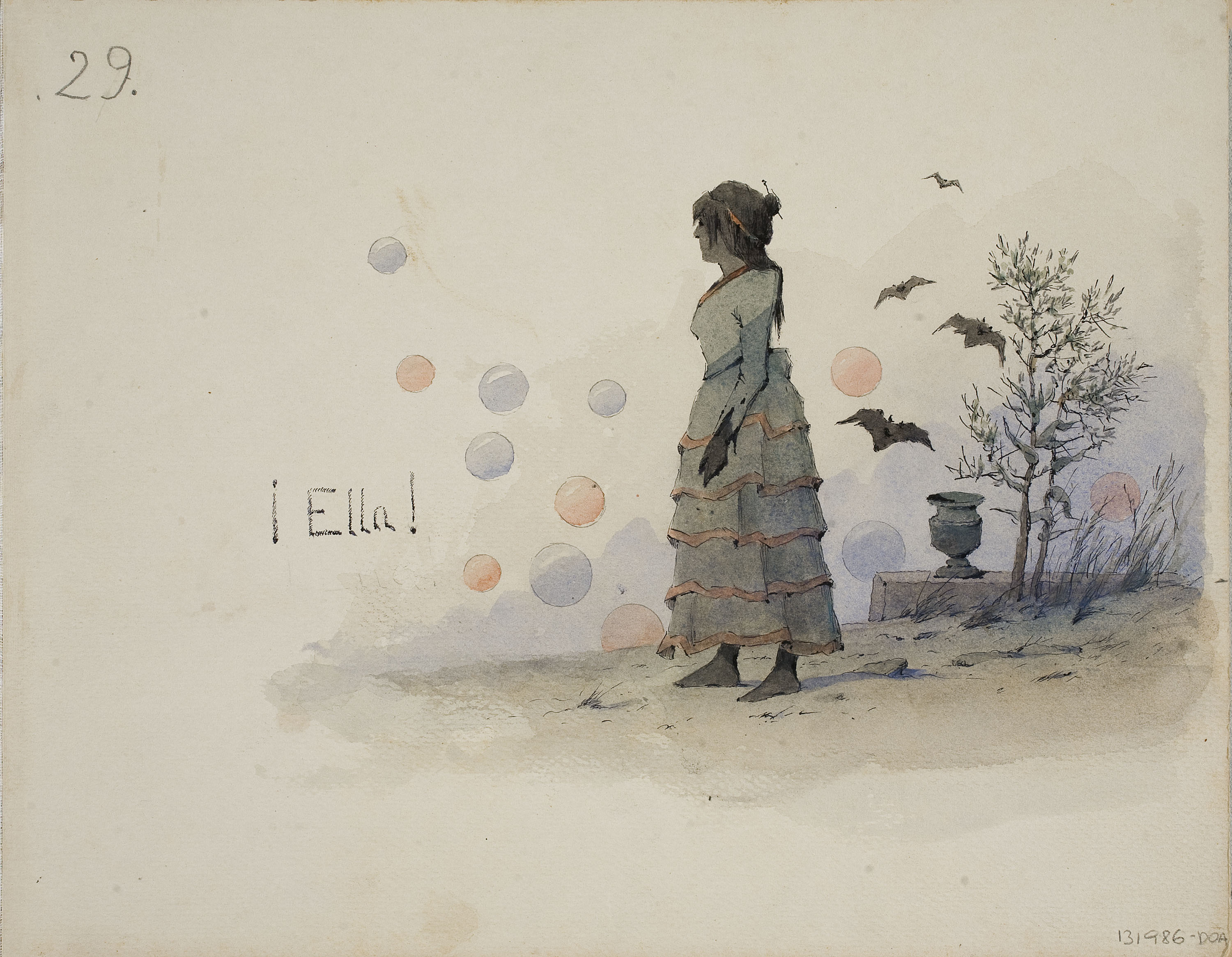 image for: Modest Urgell - La gitaneta (anvers) / El «casero» (revers) - Cap a 1918