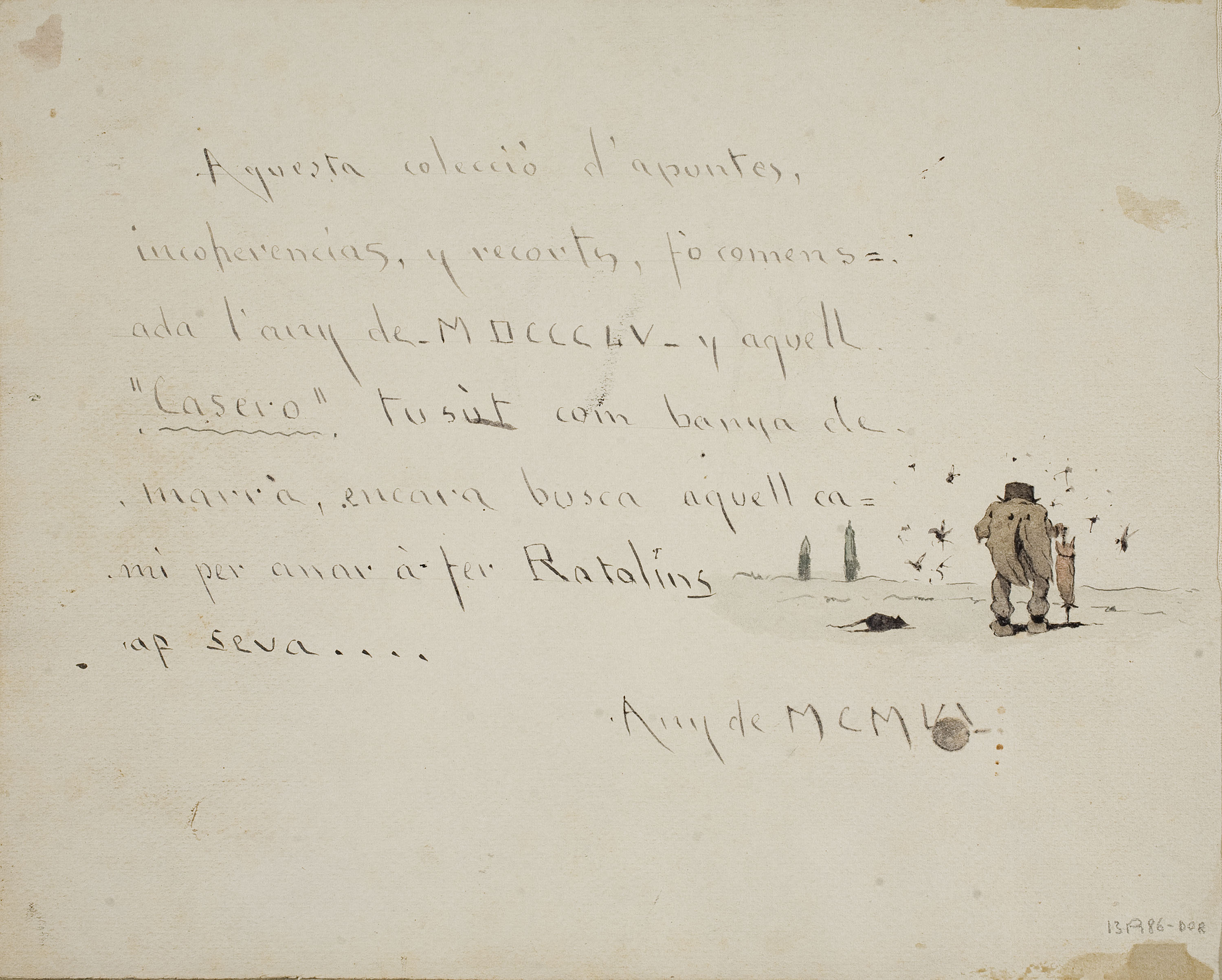 image for: Modest Urgell - La gitaneta (anvers) / El «casero» (revers) - Cap a 1918 [1]