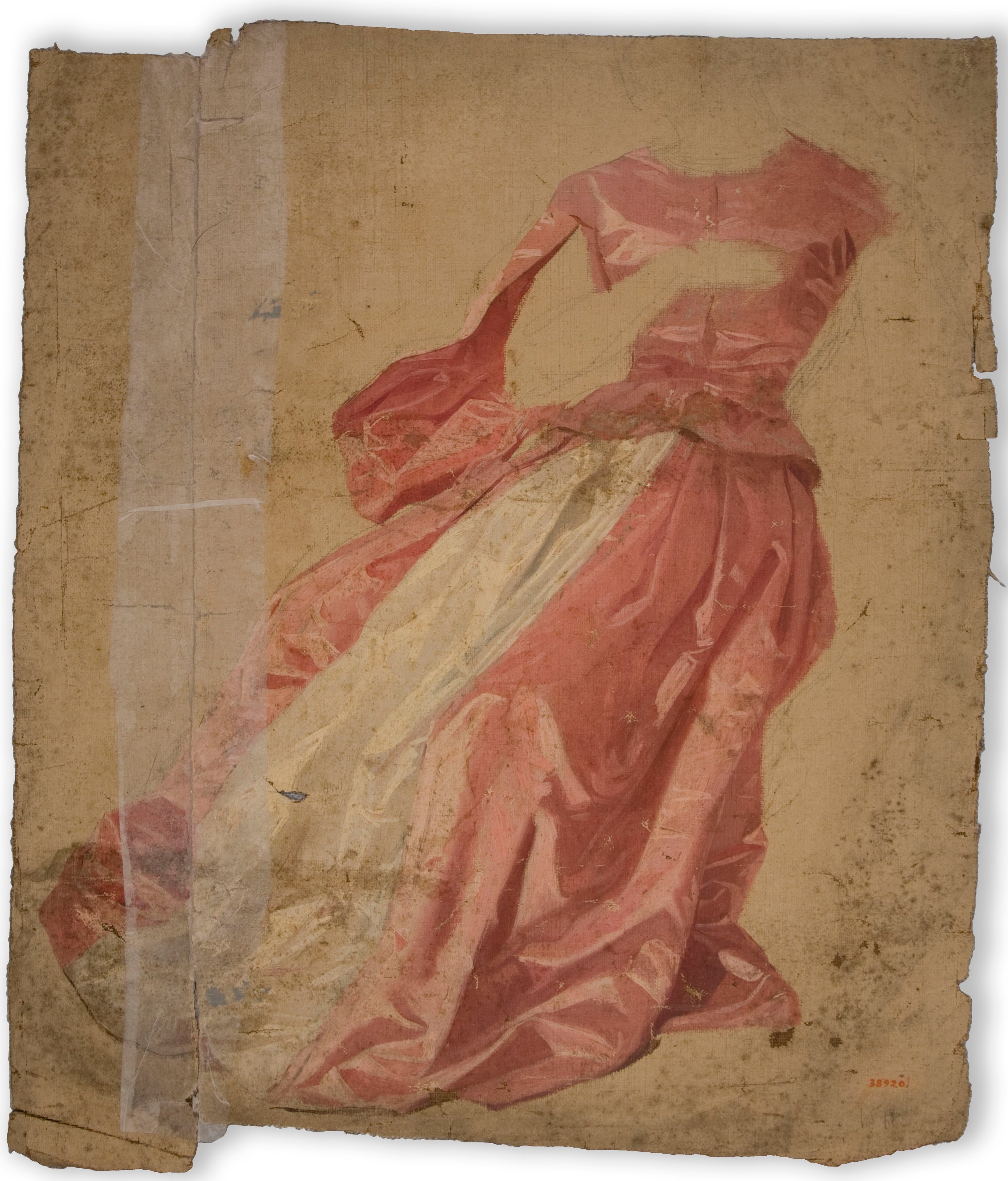 image for: Claudi Lorenzale - Estudi de draperia - Segona meitat del segle XIX