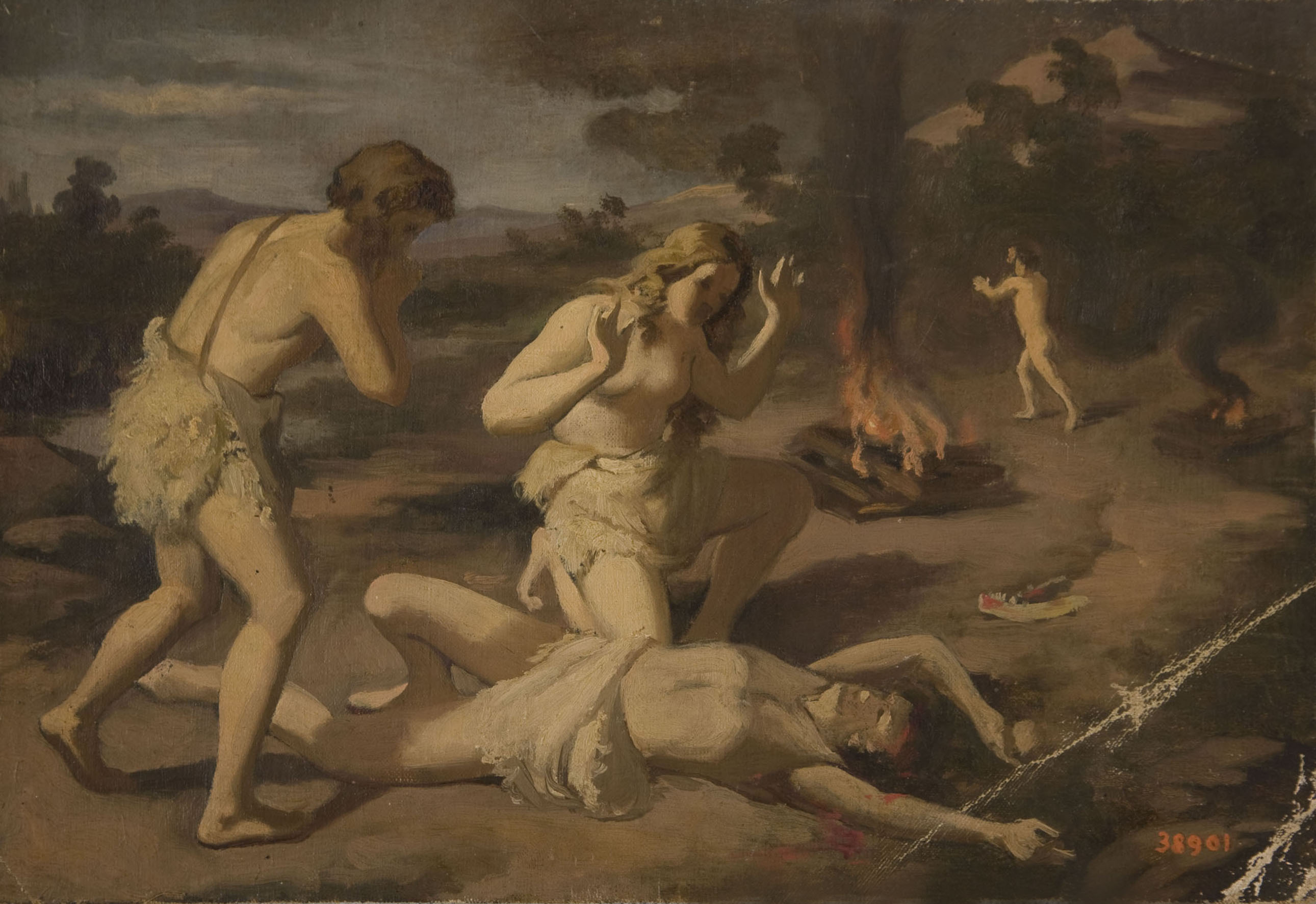 image for: Claudi Lorenzale - La mort d'Abel - Segona meitat del segle XIX