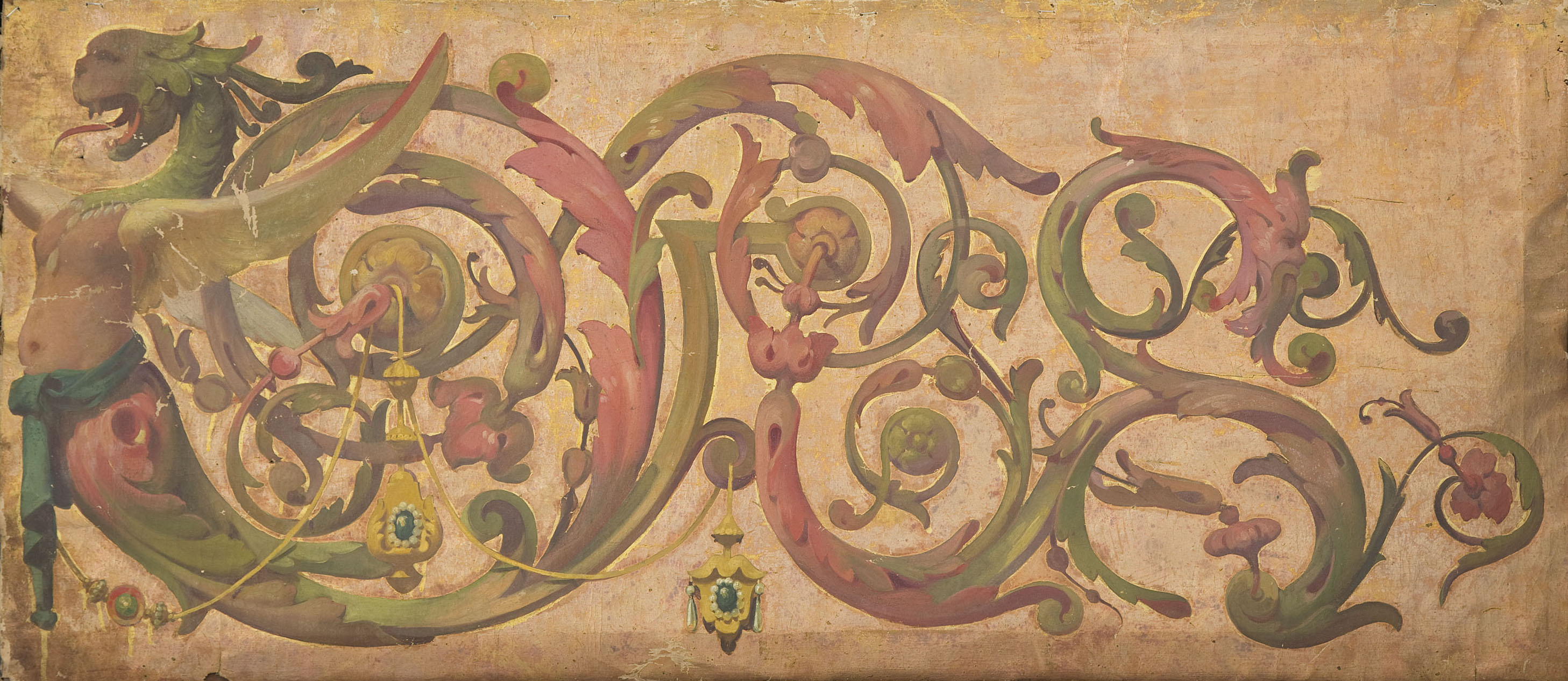 image for: Anònim - Pintura amb motius grotescos - Primer quart del segle XIX
