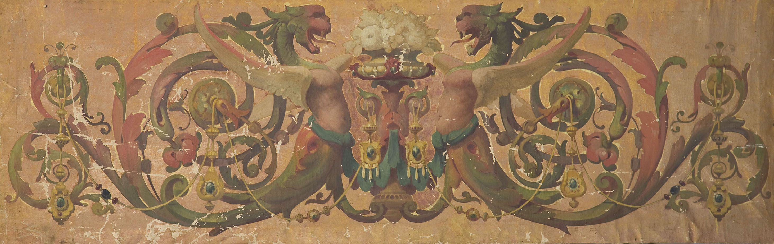 image for: Anònim - Pintura amb motius grotescos - Primer quart del segle XIX