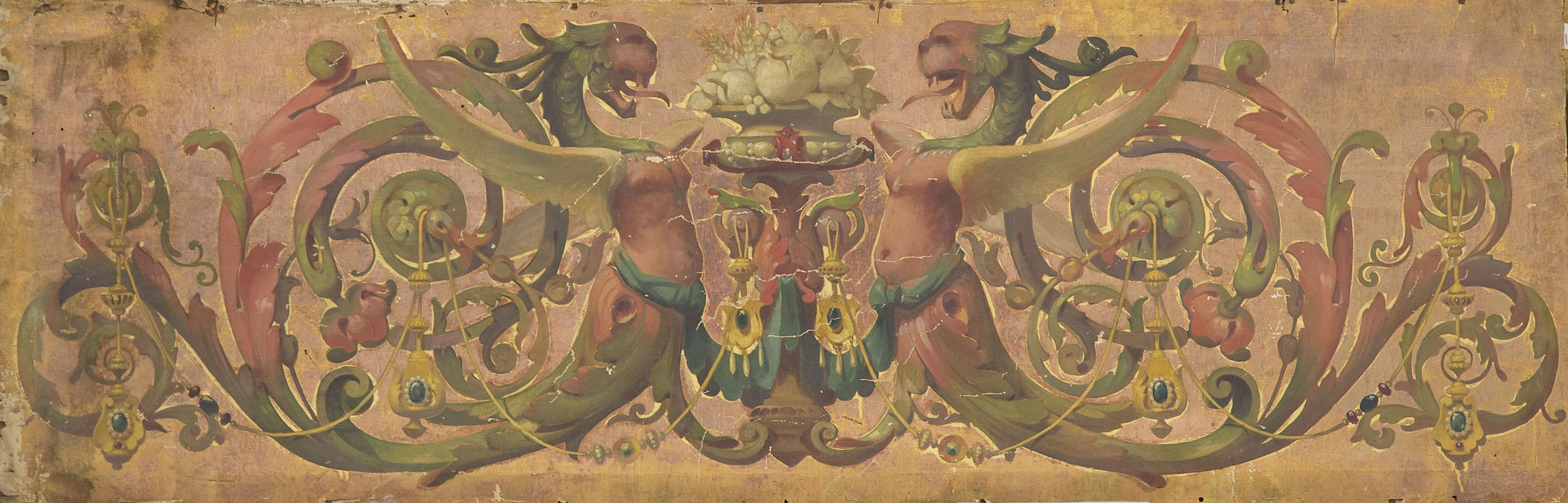 image for: Anònim - Pintura amb motius grotescos - Primer quart del segle XIX