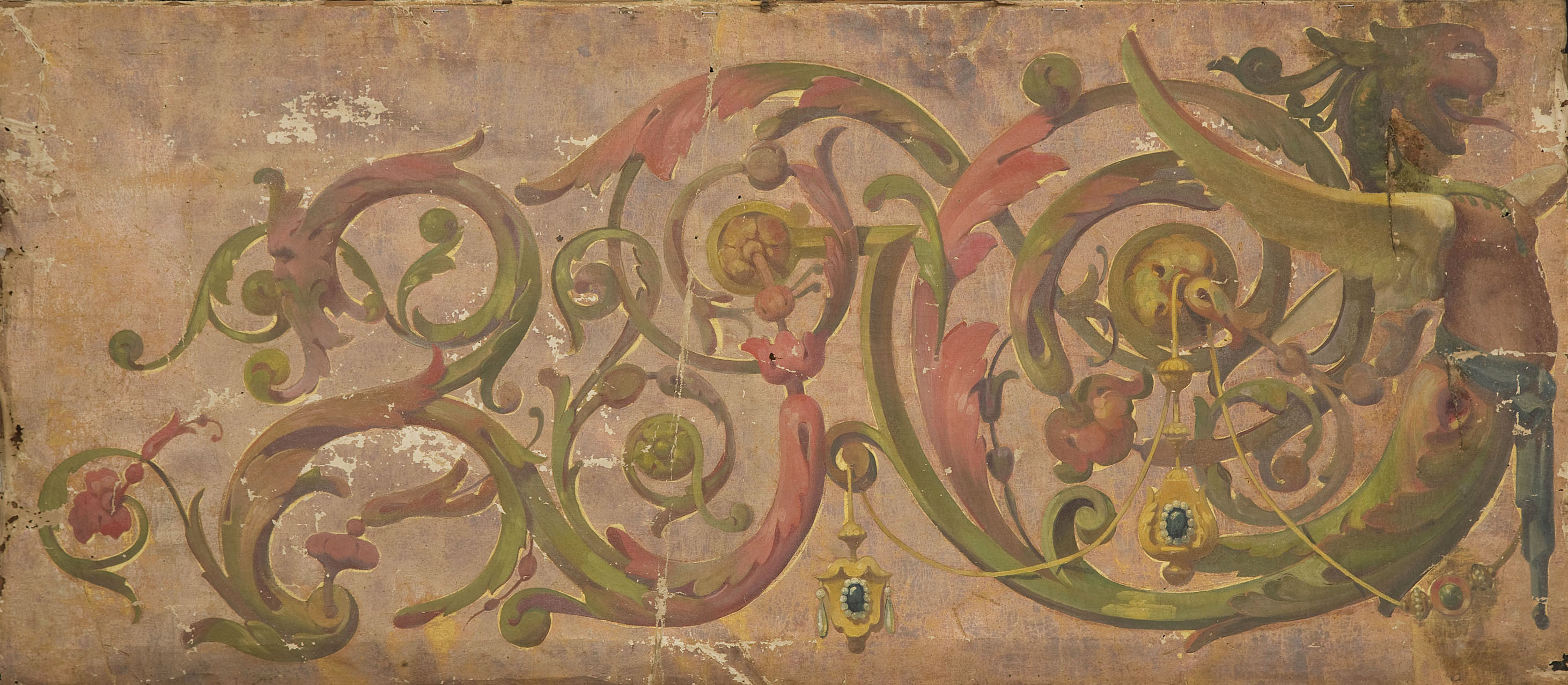 image for: Anònim - Pintura amb motius grotescos - Primer quart del segle XIX