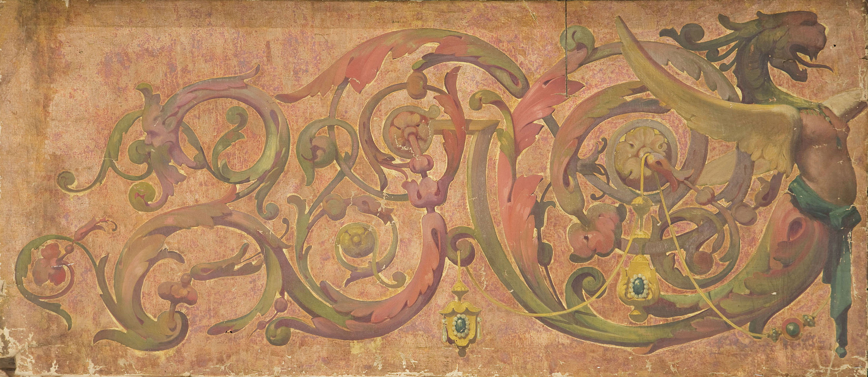 image for: Anònim - Pintura amb motius grotescos - Primer quart del segle XIX