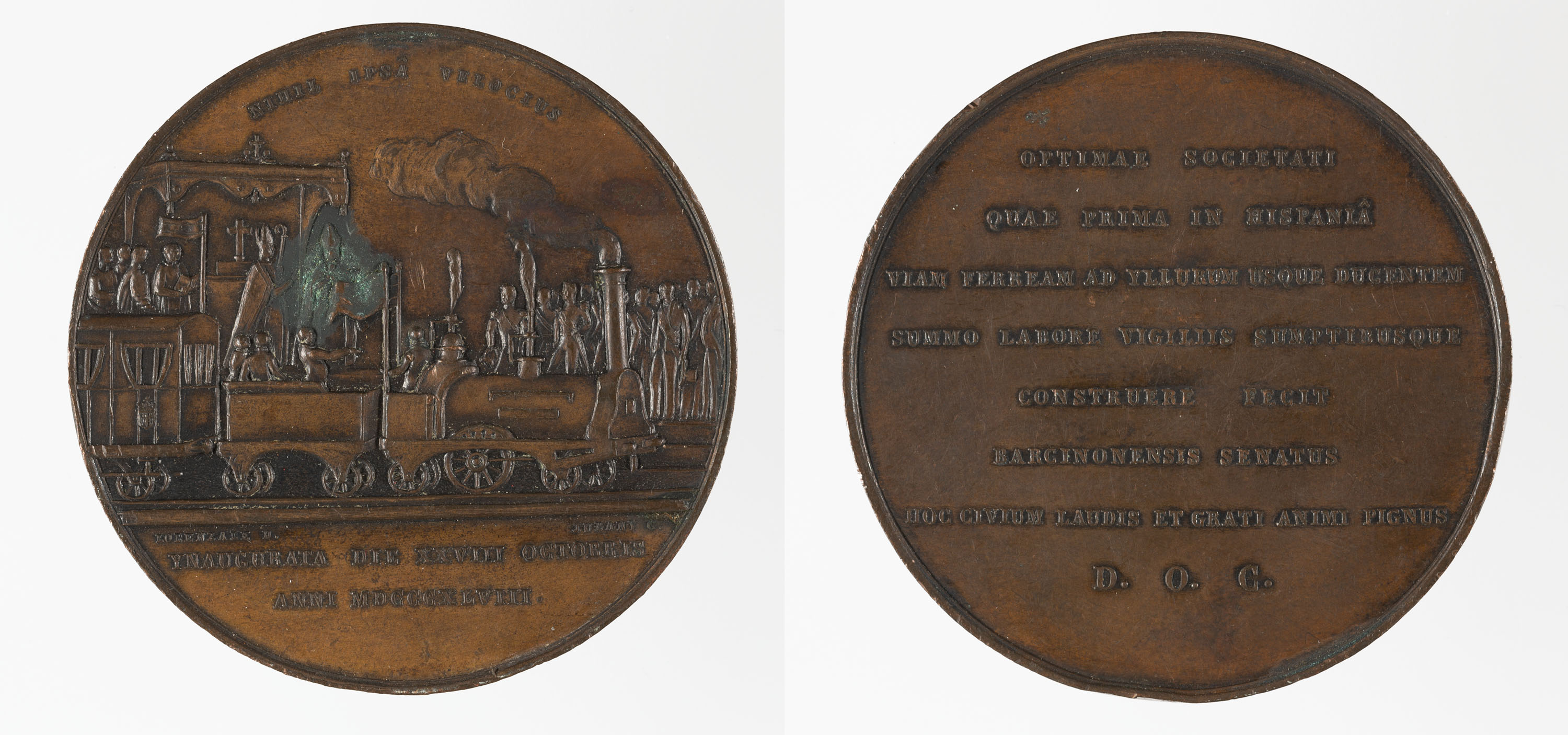 image for: Miquel Jubany - Inauguració de la línia de ferrocarril Barcelona-Mataró - 1848