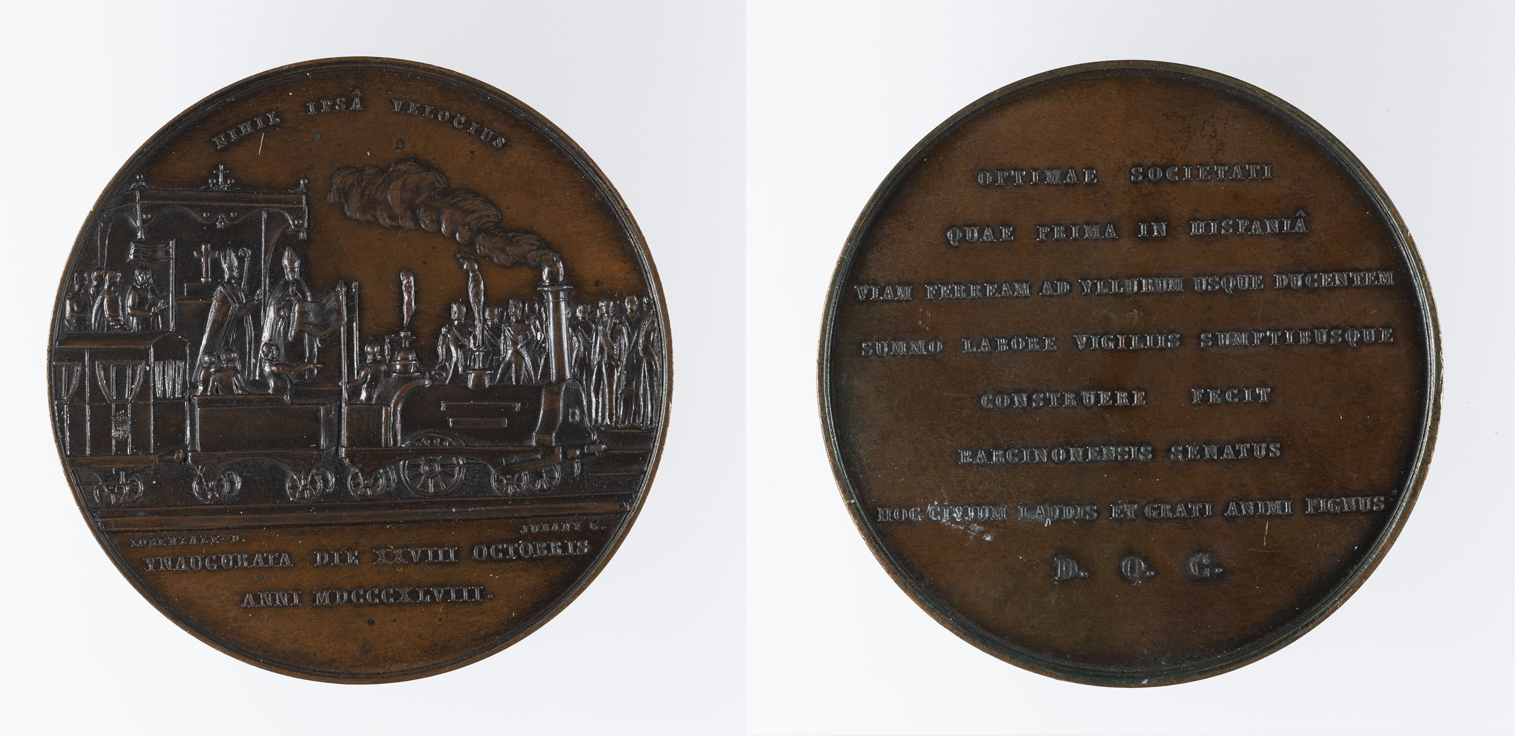 image for: Miquel Jubany - Inauguració de la línia de ferrocarril Barcelona-Mataró - 1848