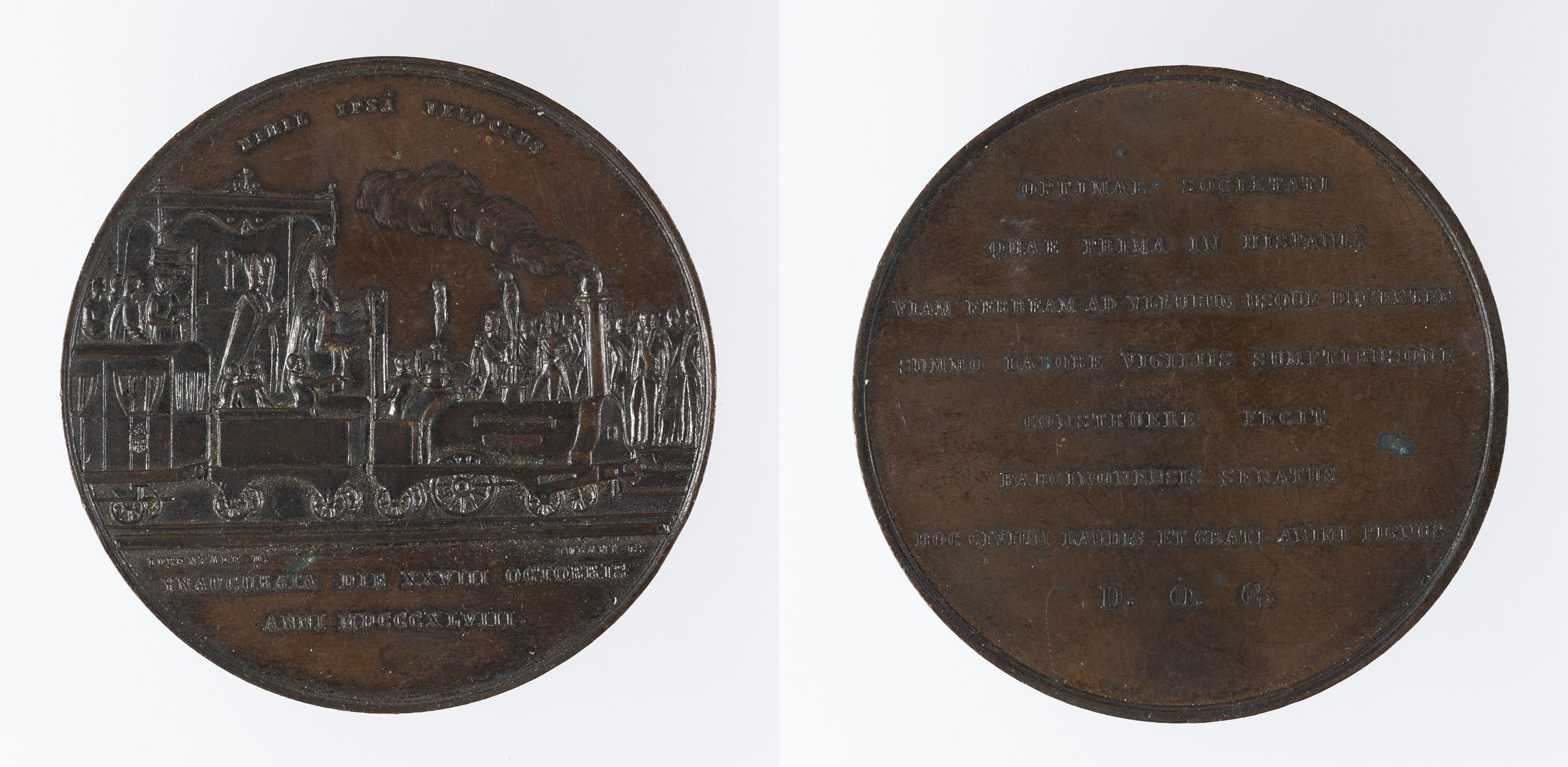 image for: Miquel Jubany - Inauguració de la línia de ferrocarril Barcelona-Mataró - 1848