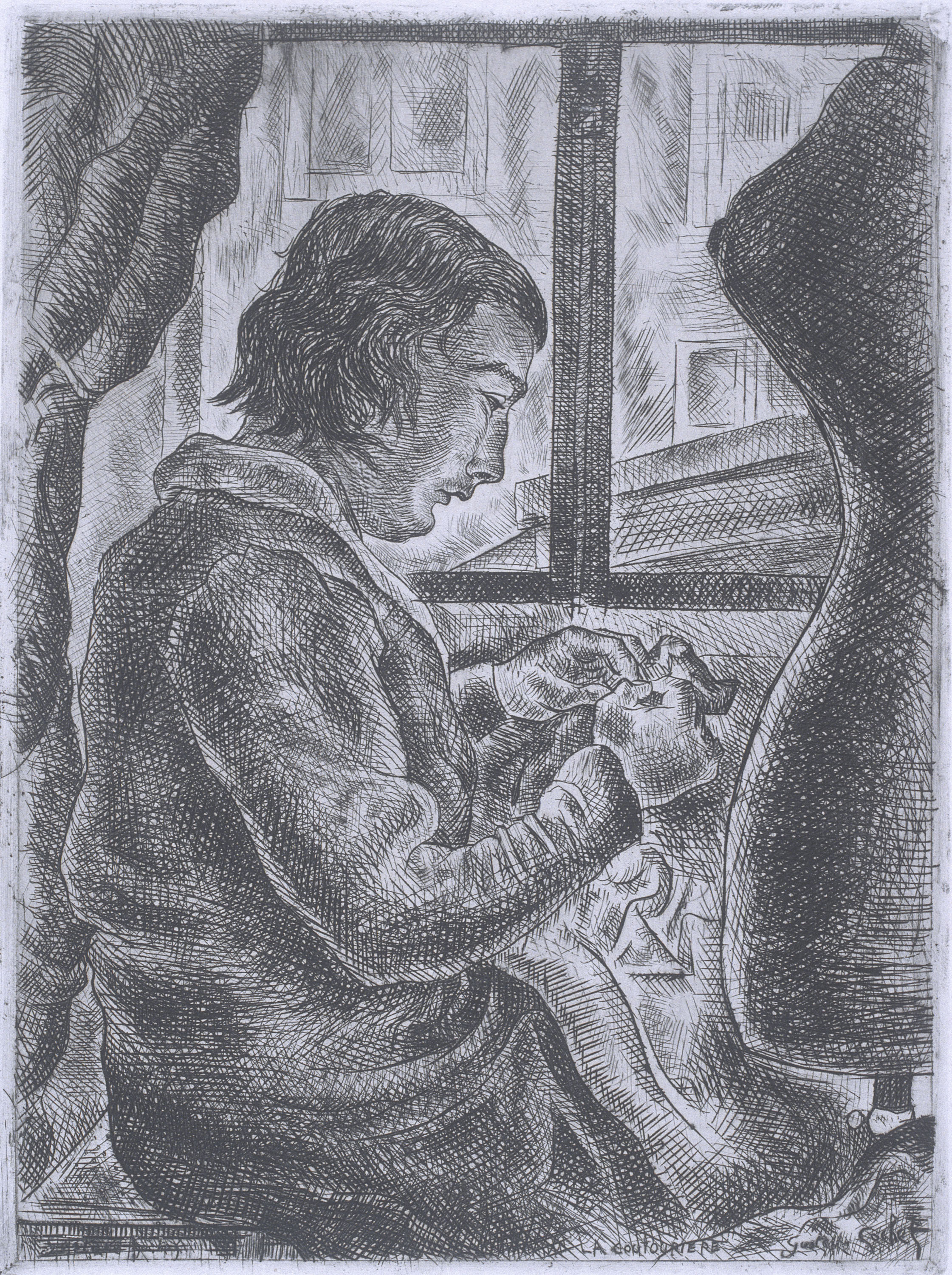 image for: Gustavo Cochet - La couturière - No datat