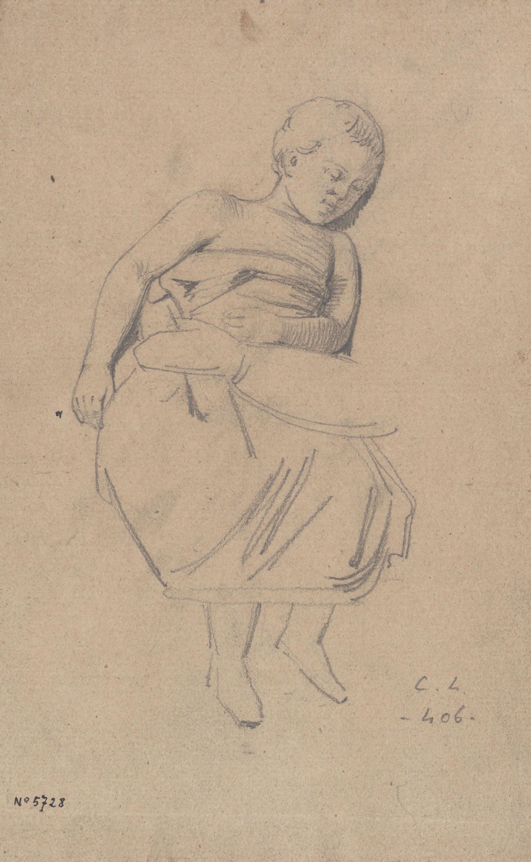 image for: Claudi Lorenzale - Nen dormint - Cap a 1850-1870