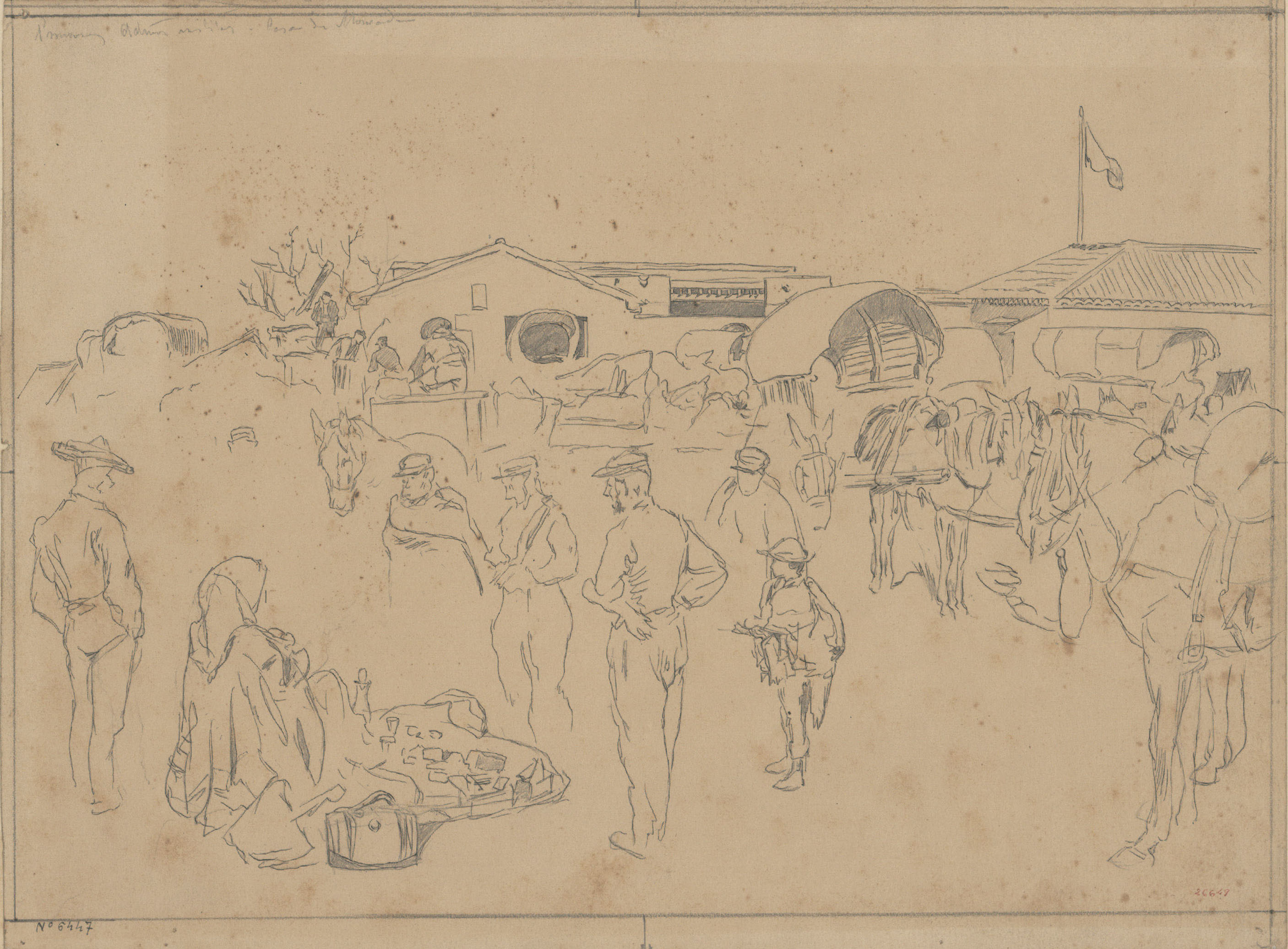 image for: Josep Lluís Pellicer - Posicions militars. Casa de la Moneda - Cap a 1872-1876