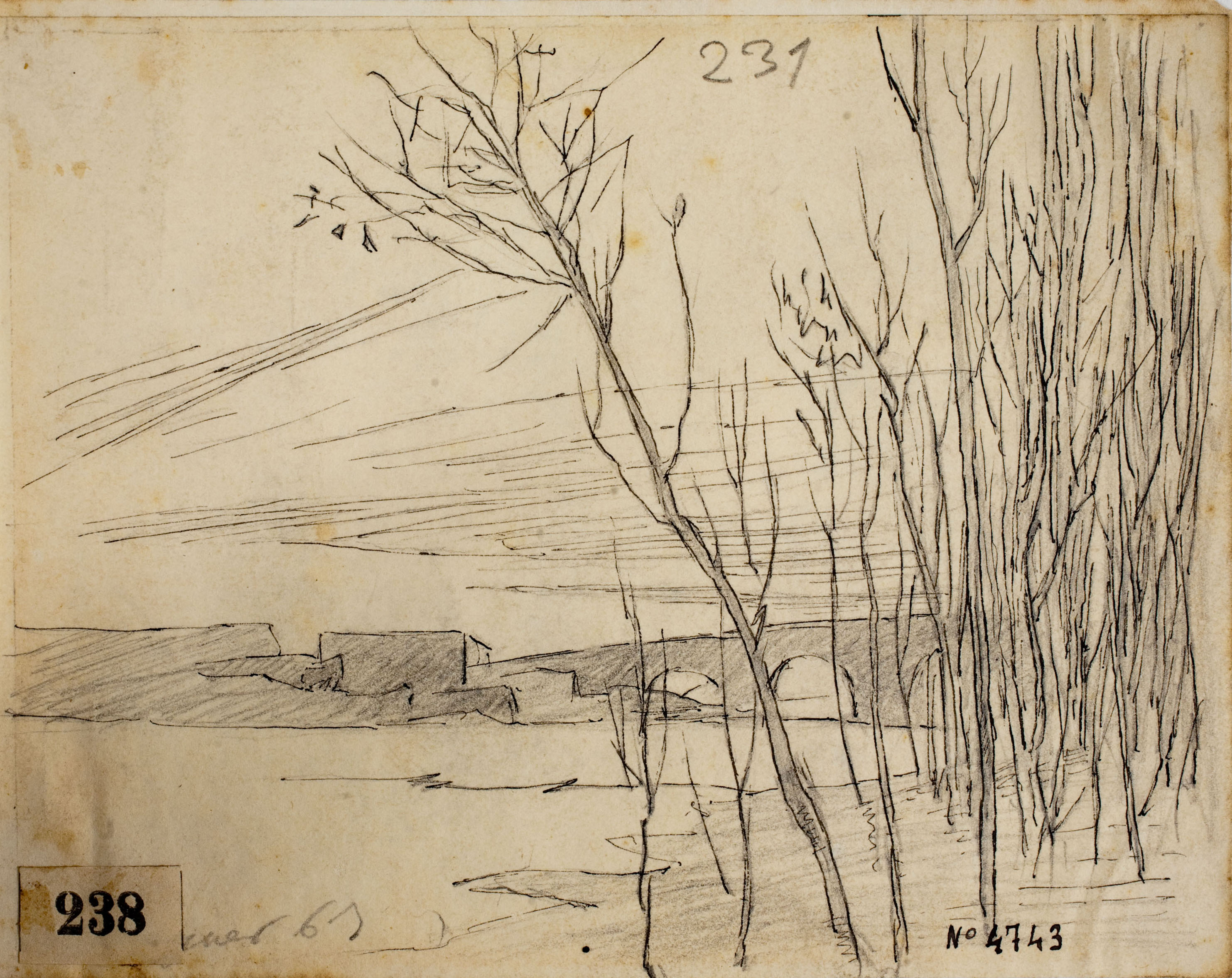 image for: Josep Lluís Pellicer - Pont sobre un riu - 1867