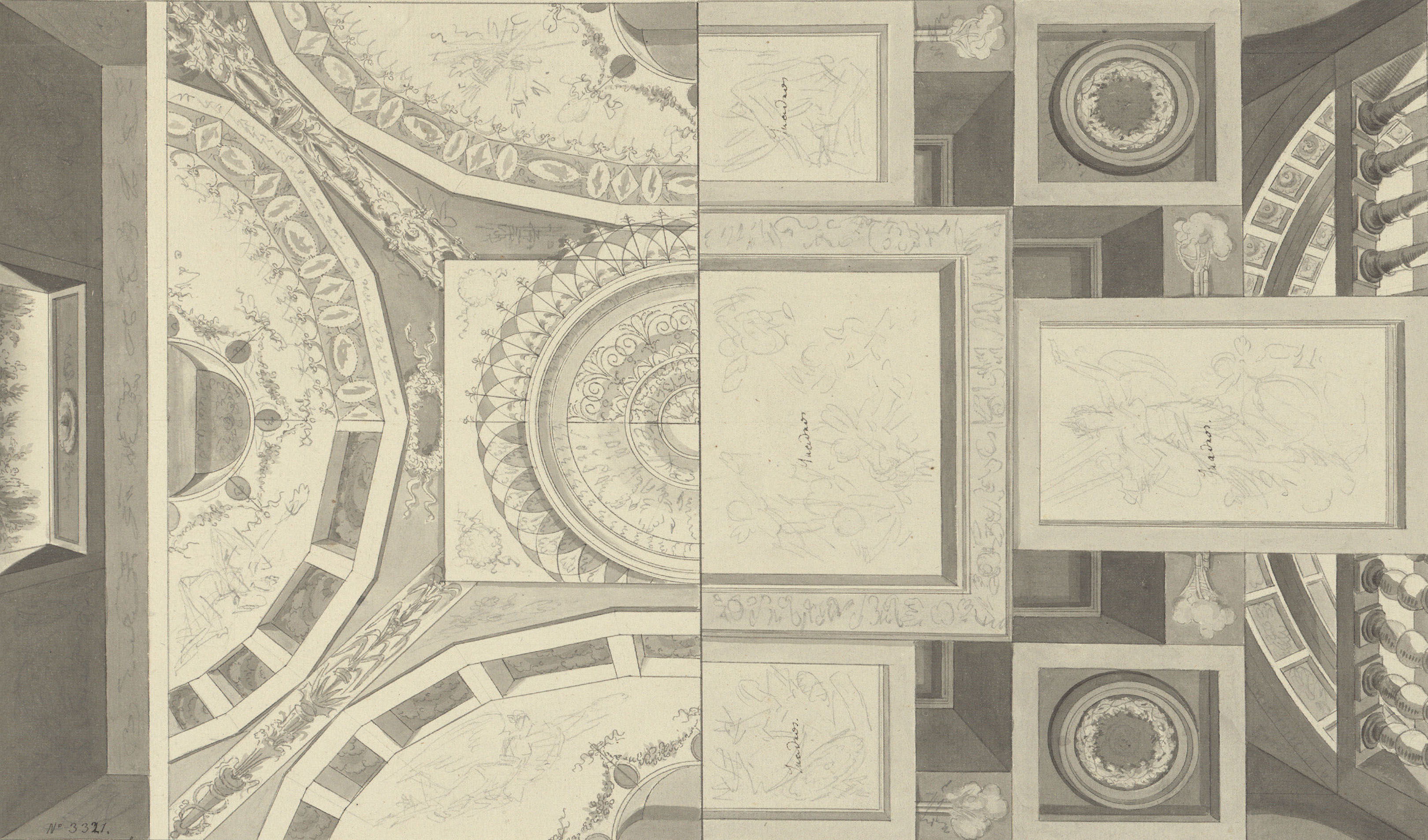 image for: Pau Rigalt - Projecte decoratiu de sostre - Cap a 1820-1840