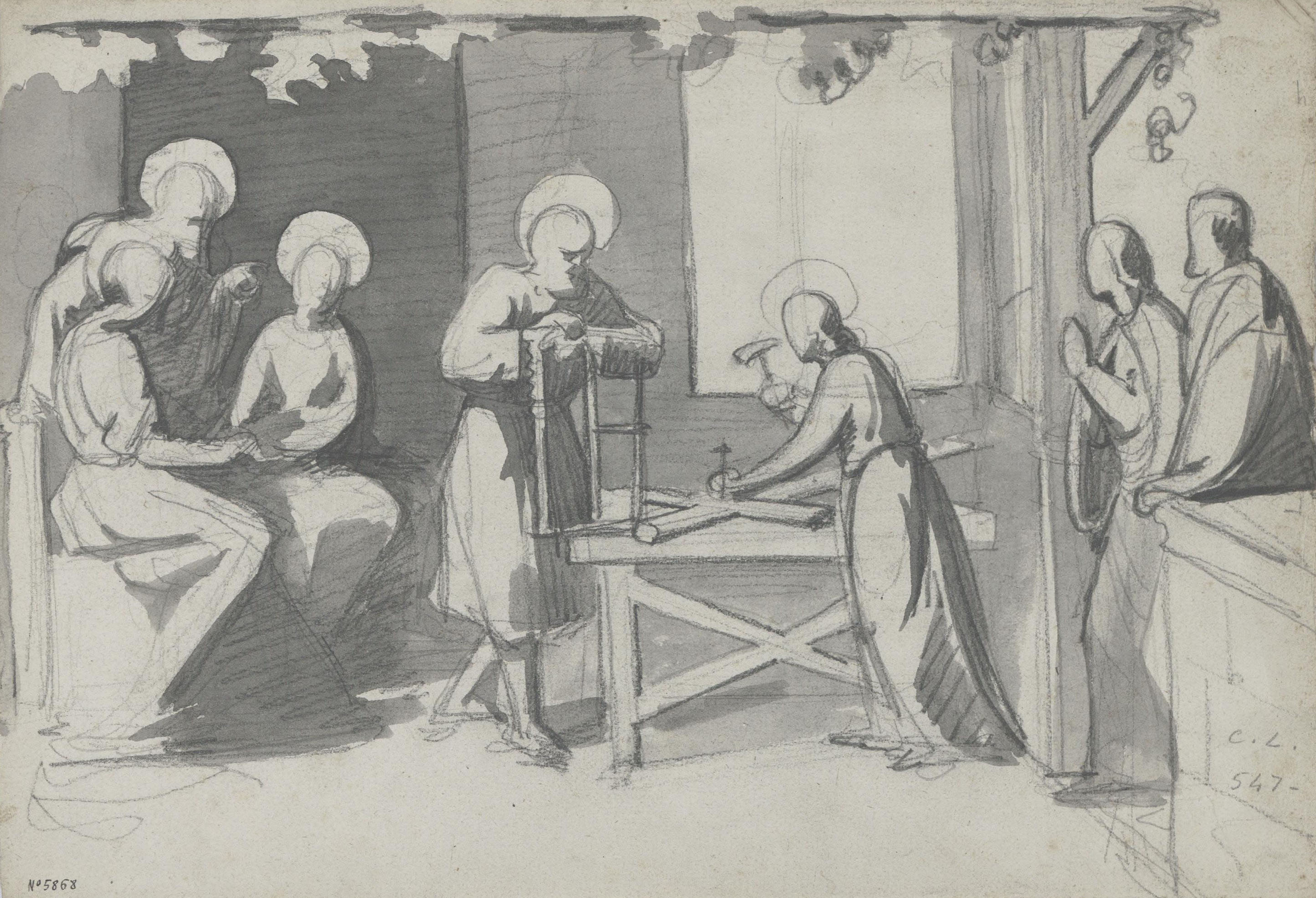 image for: Claudi Lorenzale - Taller de Natzaret - Cap a 1850-1870