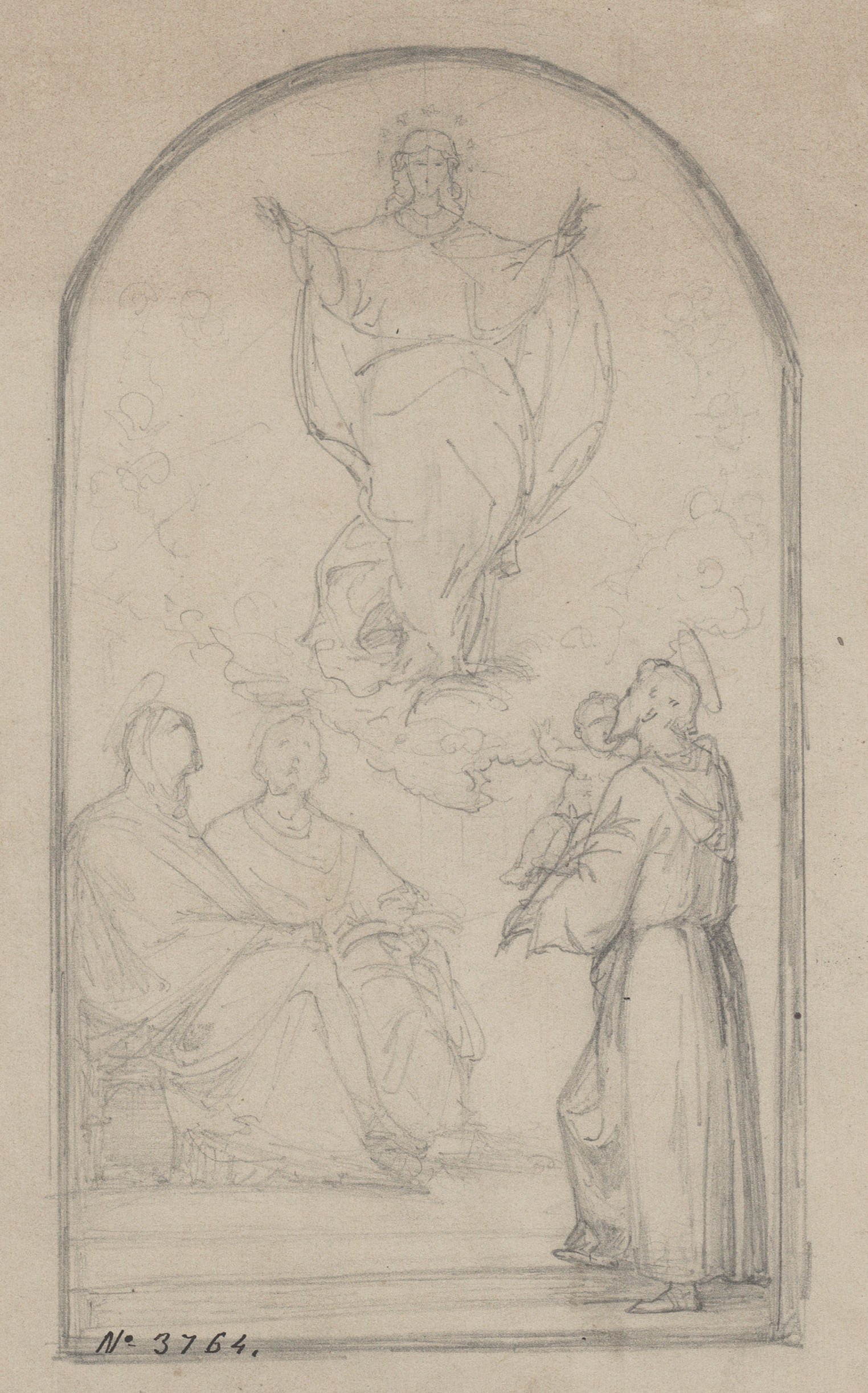 image for: Francesc Torras - Sant Antoni de Pàdua davant la Mare de Déu - Cap a 1864