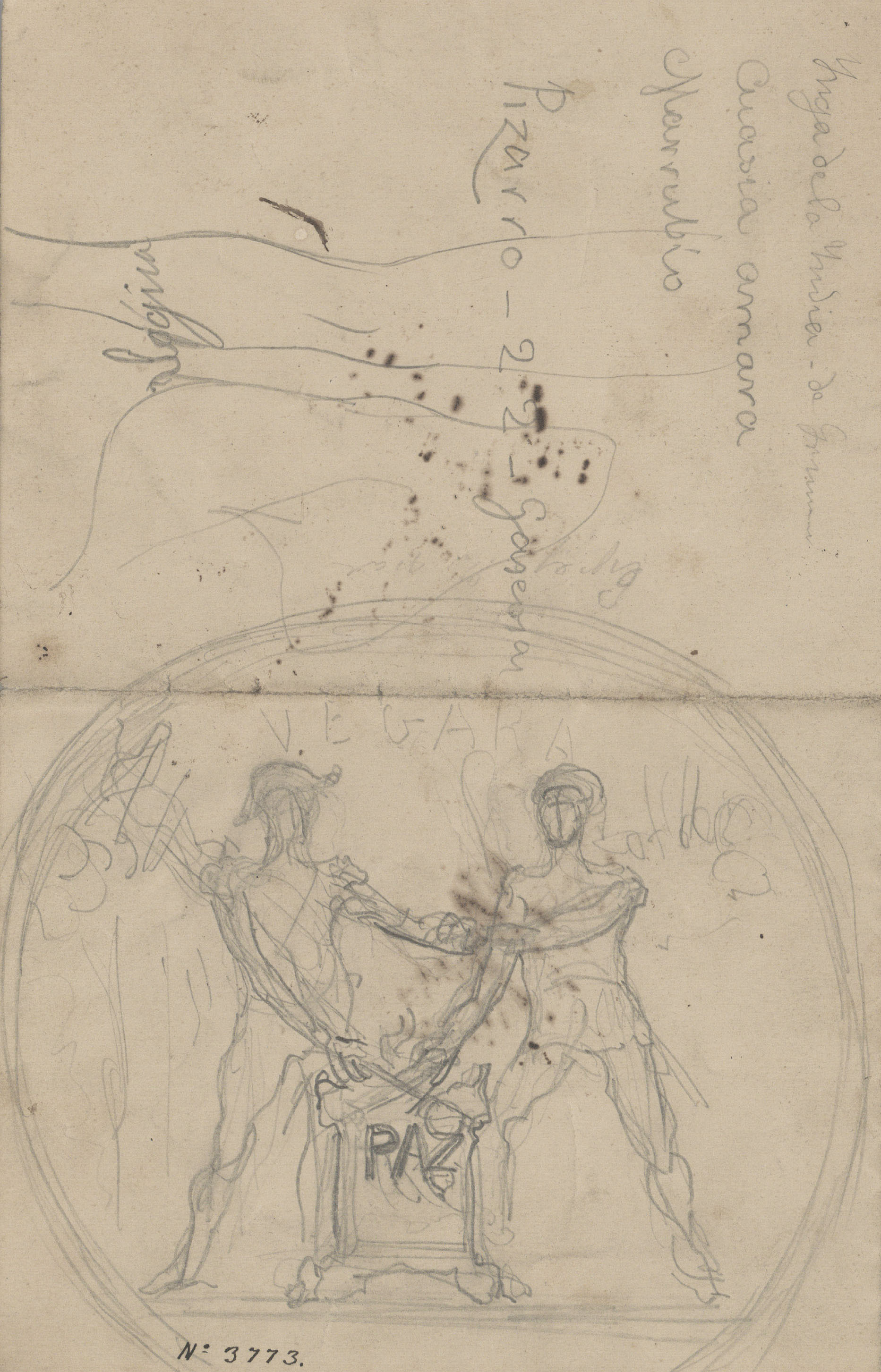 image for: Francesc Torras - Projecte de medalla commemorativa de la pau - 1876