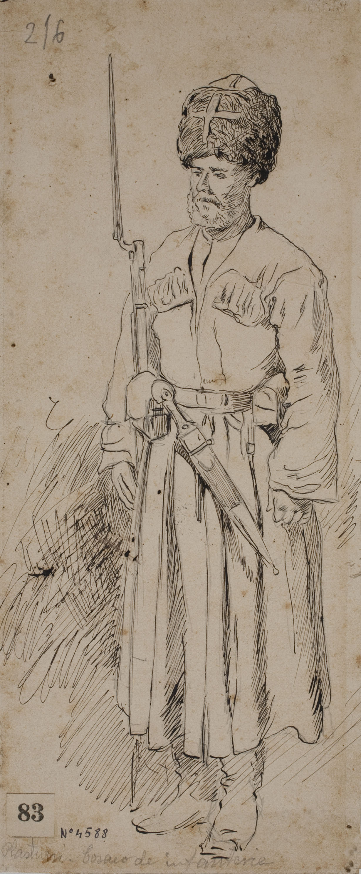 image for: Josep Lluís Pellicer - Plastuni, cosaco de infanteria - 1877