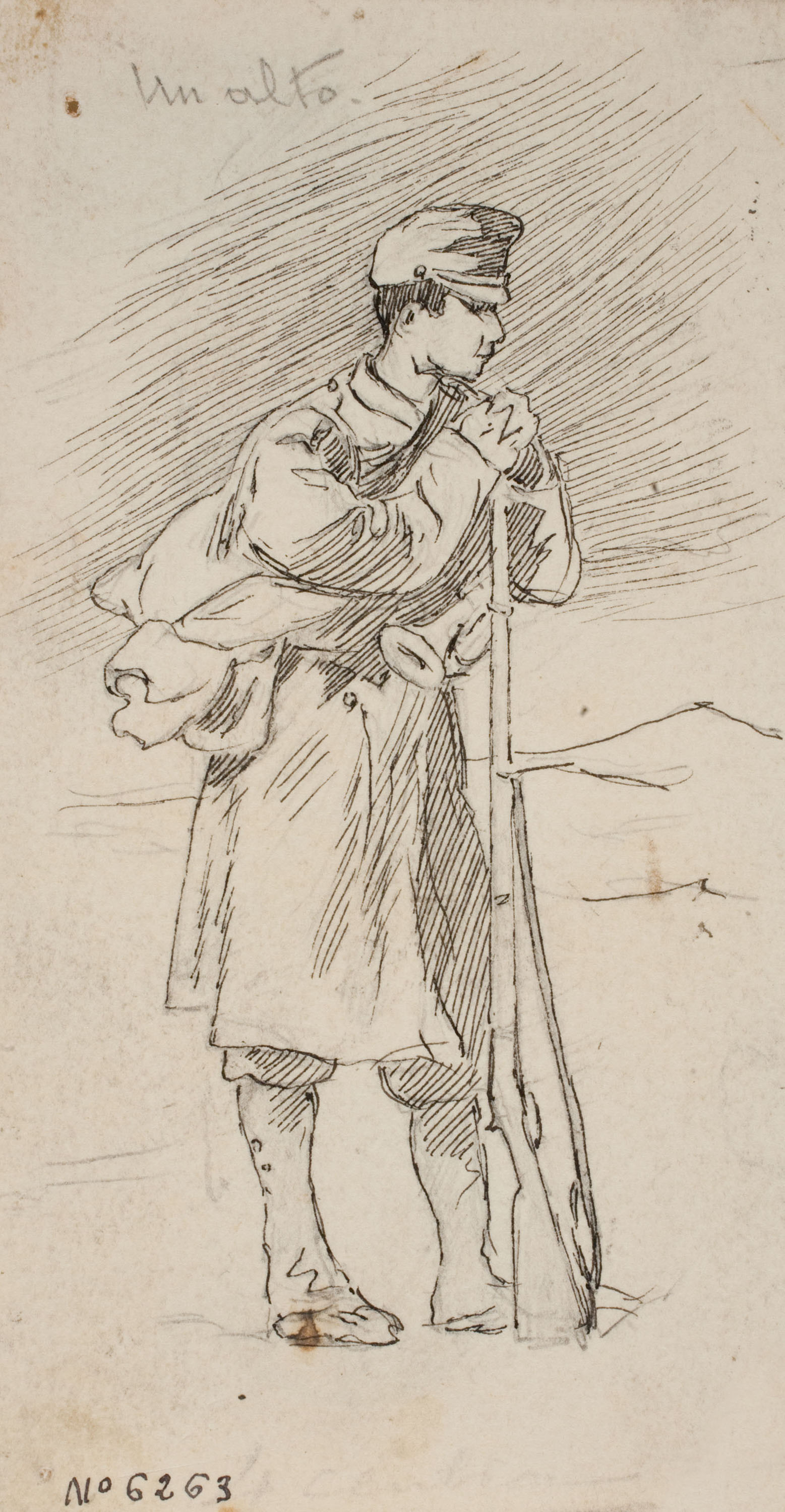 image for: Josep Lluís Pellicer - Un alto - 1875