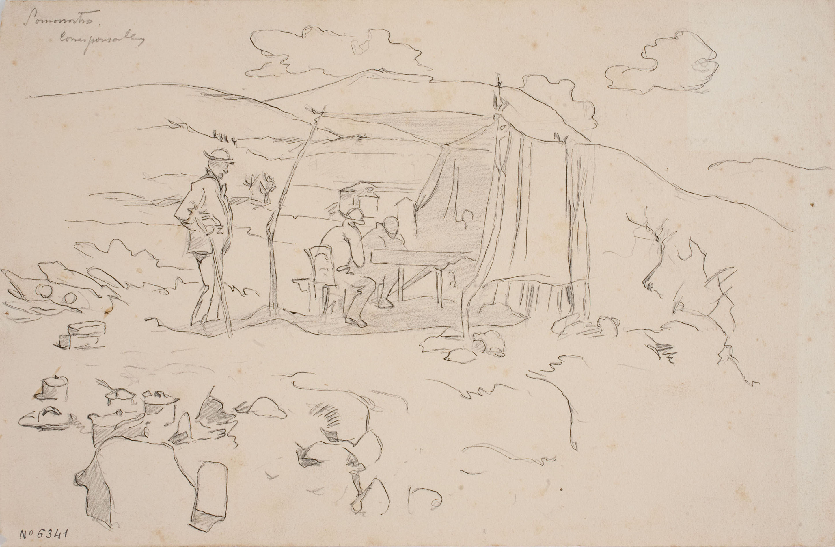 image for: Josep Lluís Pellicer - Somorrostro. Corresponsales (anvers) / Apunt de població (revers) - 1874