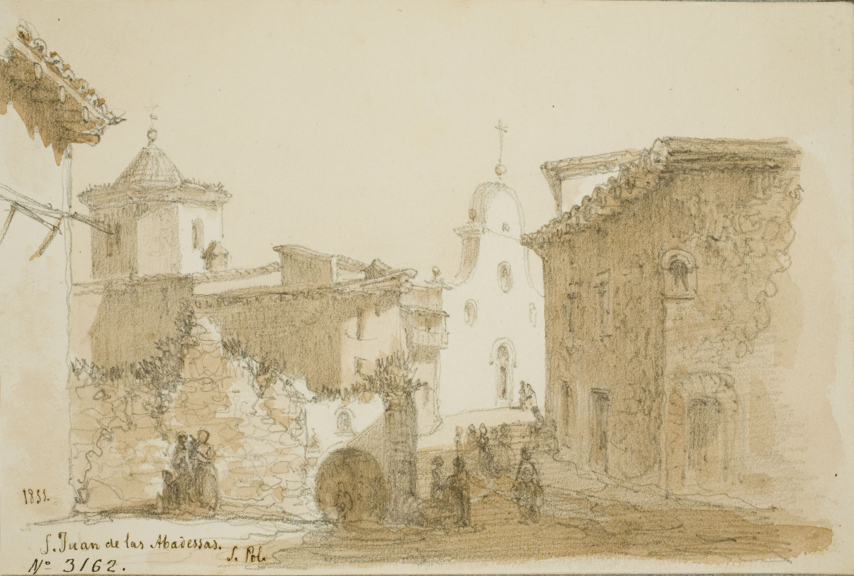 image for: Lluís Rigalt - S. Juan de las Abadessas. S. Pol - 1851