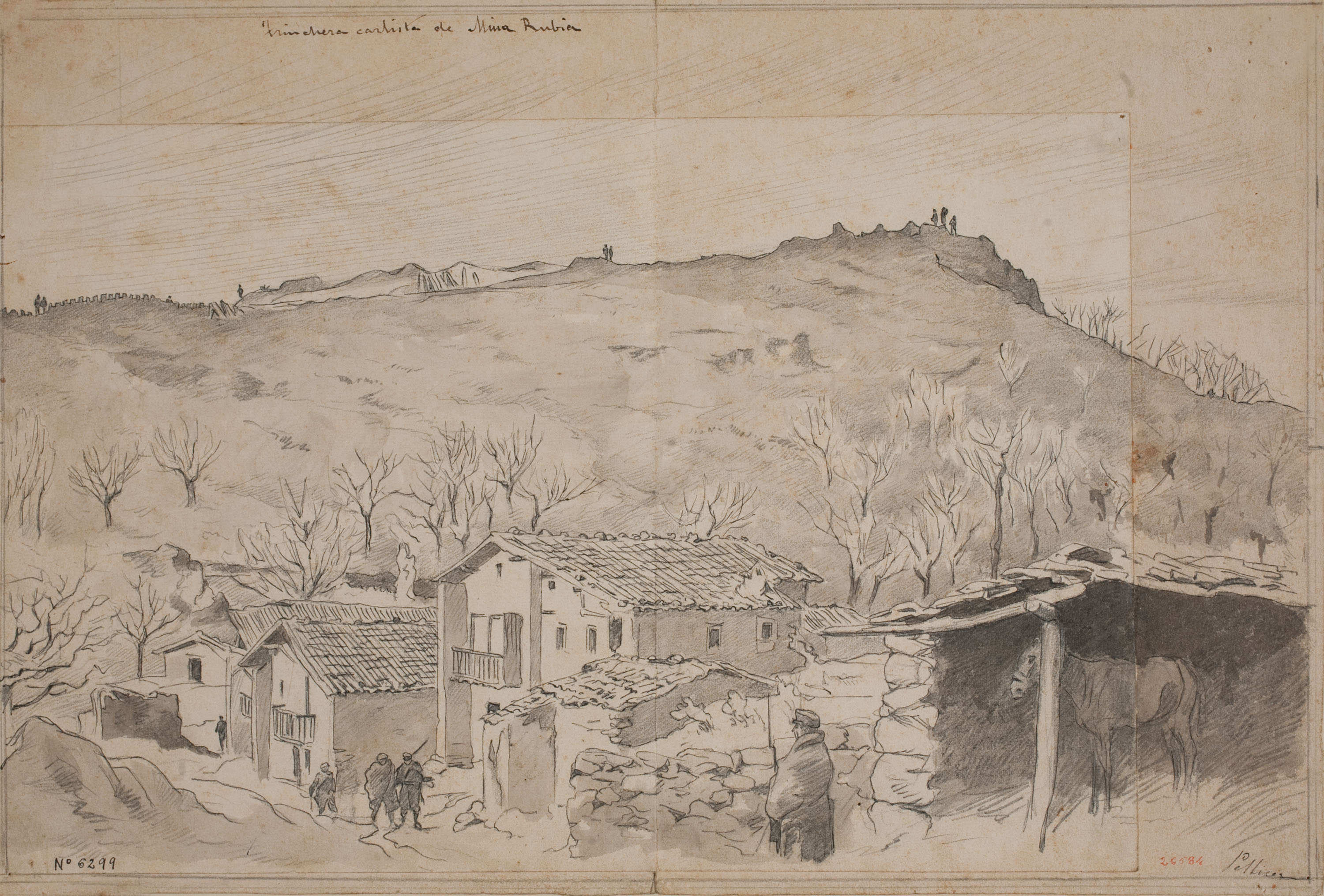 image for: Josep Lluís Pellicer - Trinchera carlista de Mina Rubia - 1874