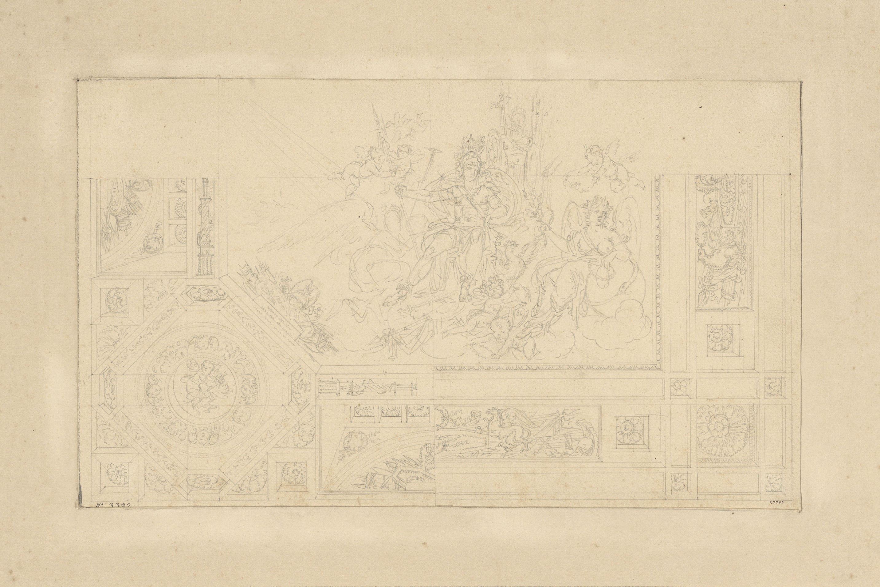image for: Pau Rigalt - Projecte decoratiu per a un sostre - Cap a 1830-1840