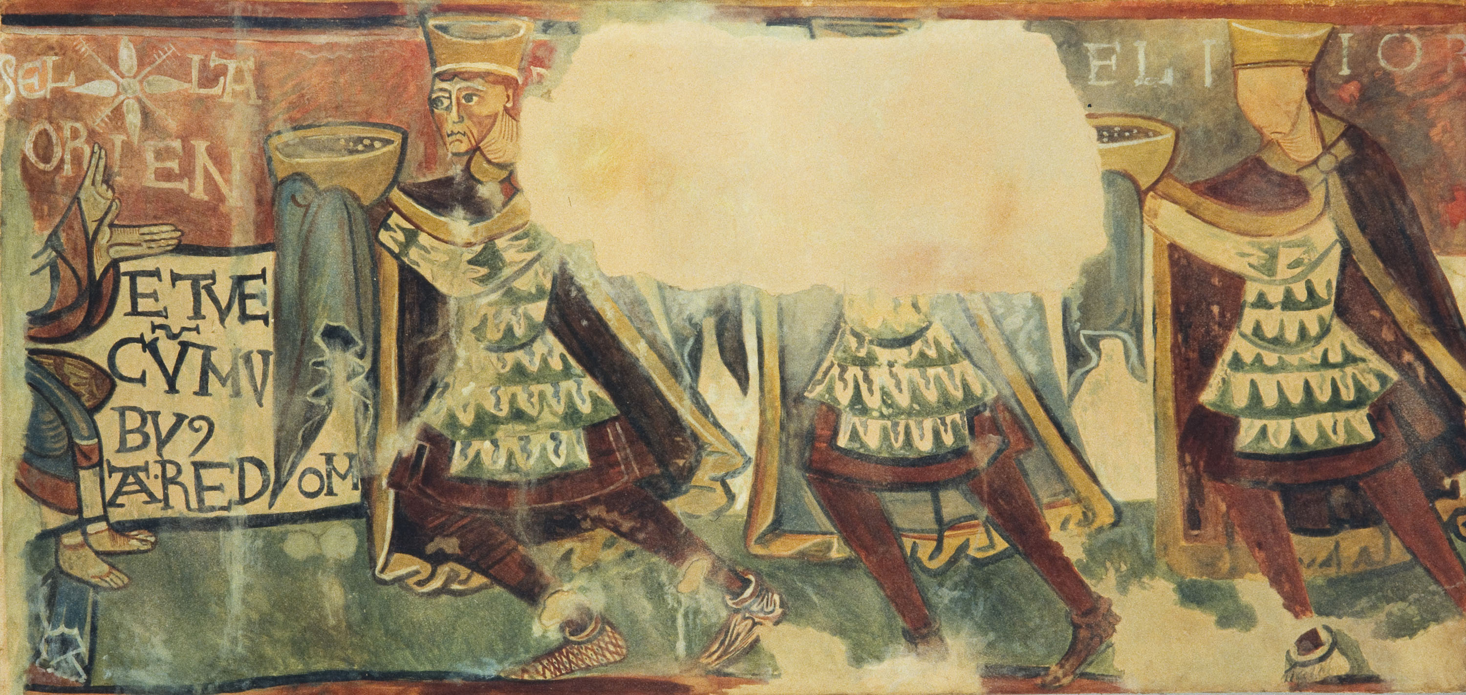image for: Rafael Martínez Padilla - Reproducció de les pintures de l'absis de Sant Martí de Fonollar. Els tres reis de l'Epifania - 1907