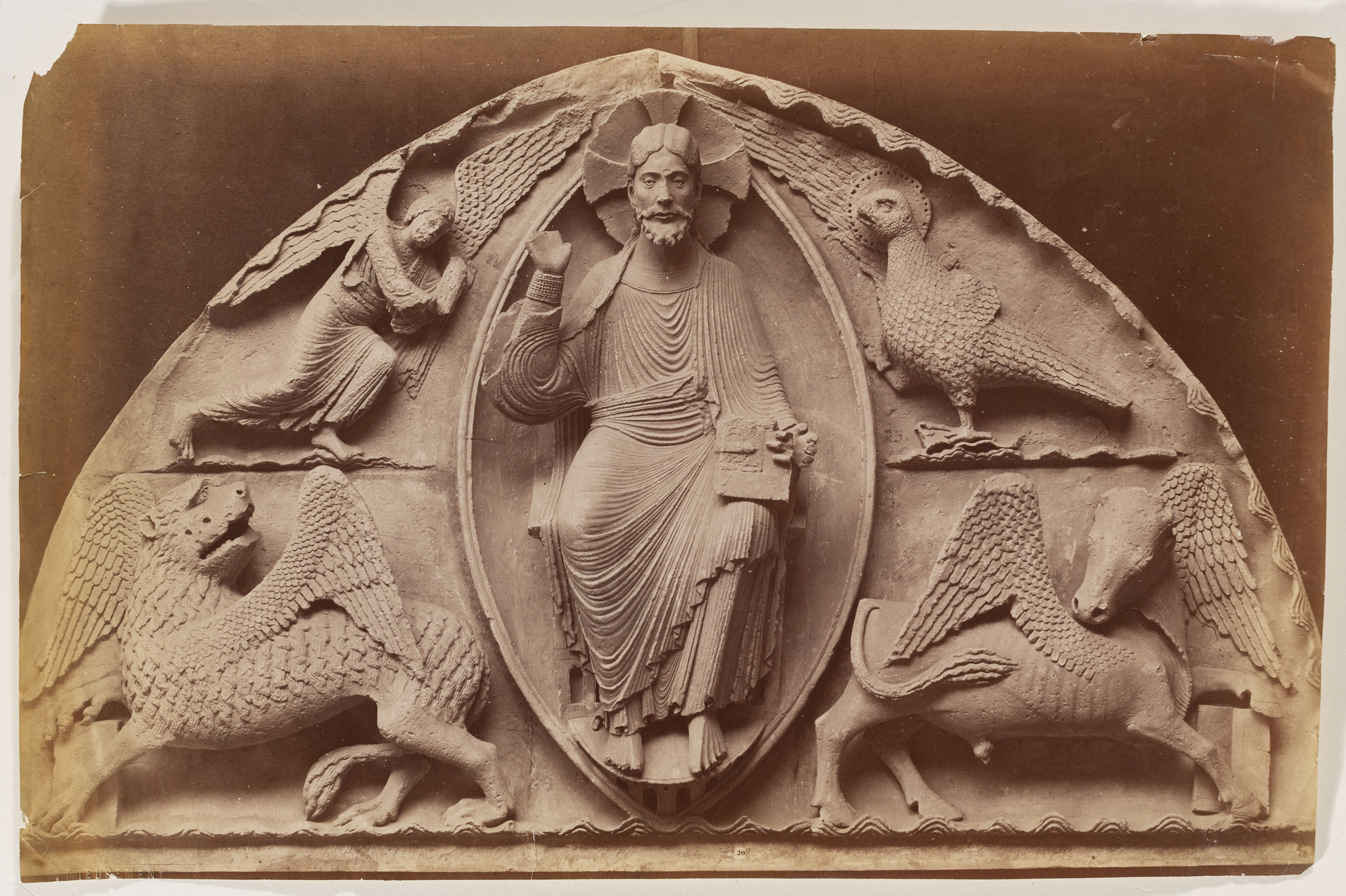 image for: Séraphin-Médéric Mieusement - Timpà amb una Maiestas Domini rodejada pel Tetramorf - Cap a 1886-1891