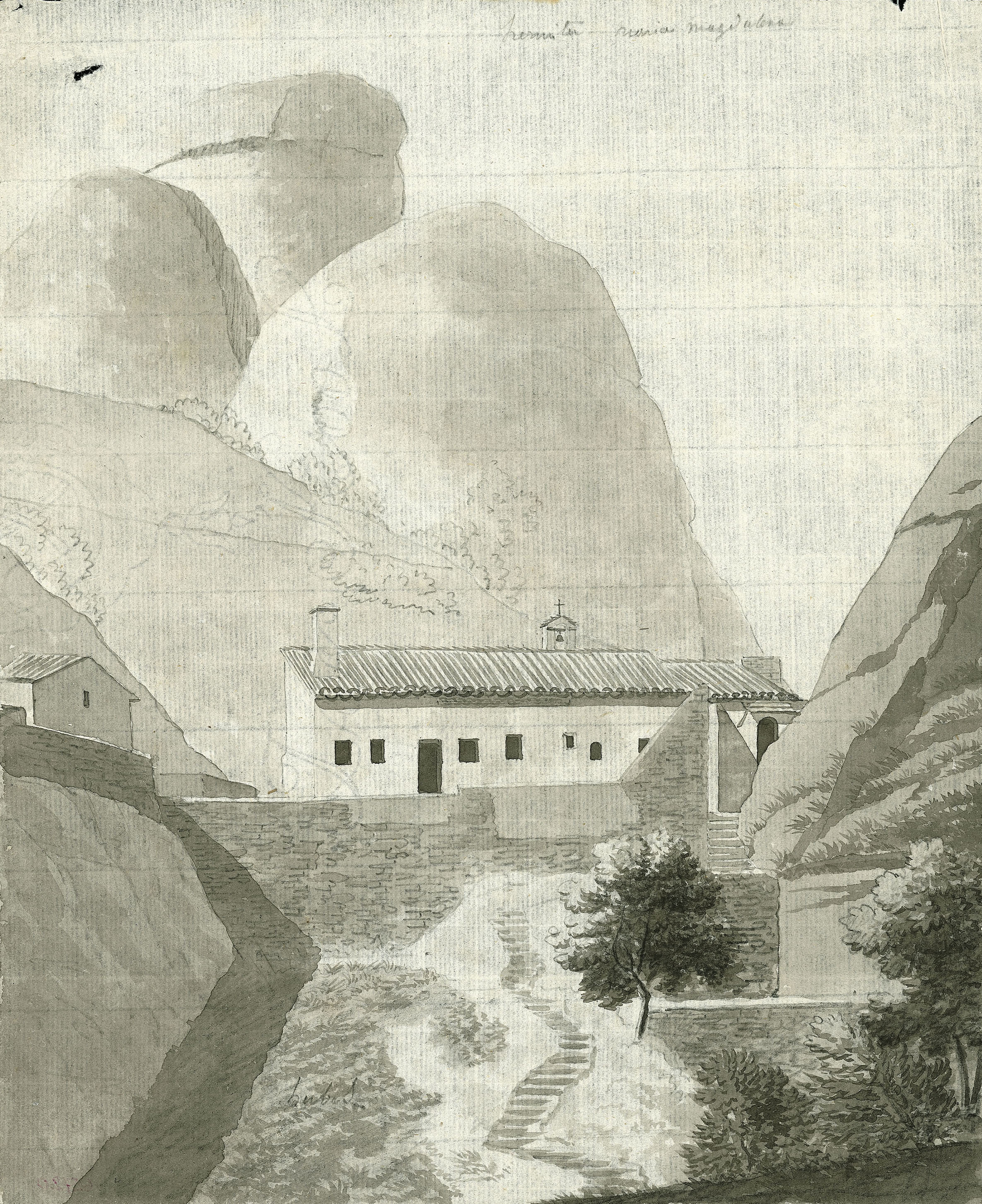 image for: Anònim - Vista de l'Ermita de Santa Magdalena - Cap a 1801-1803