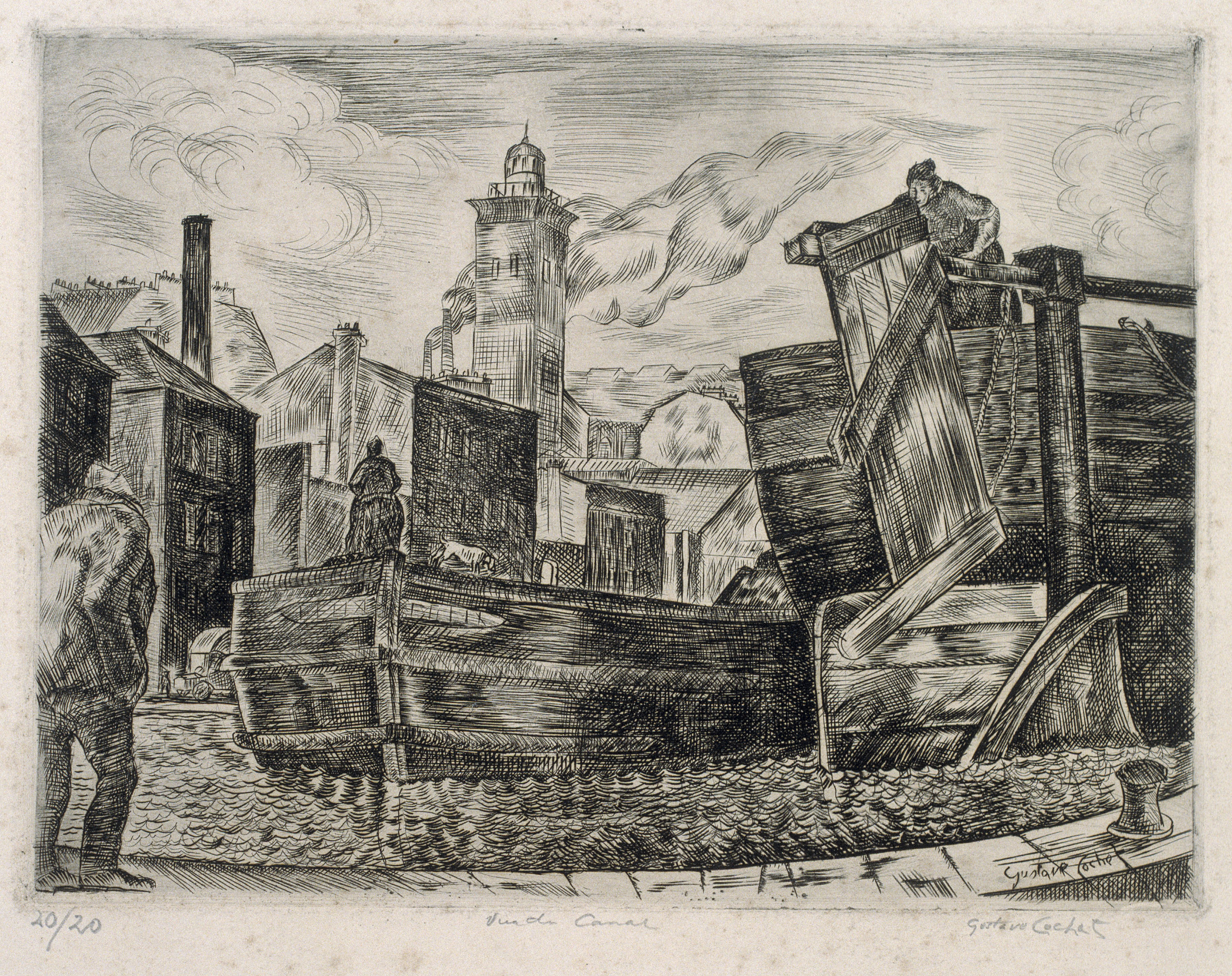 image for: Gustavo Cochet - Vue du canal - No datat