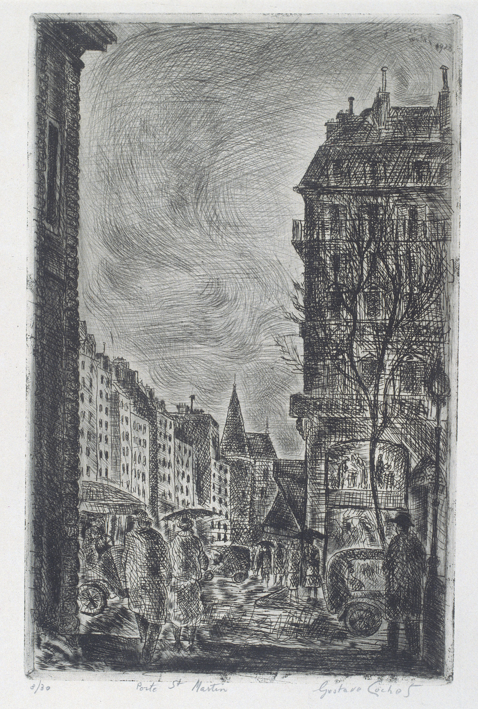 image for: Gustavo Cochet - Porte St. Martin - 1928