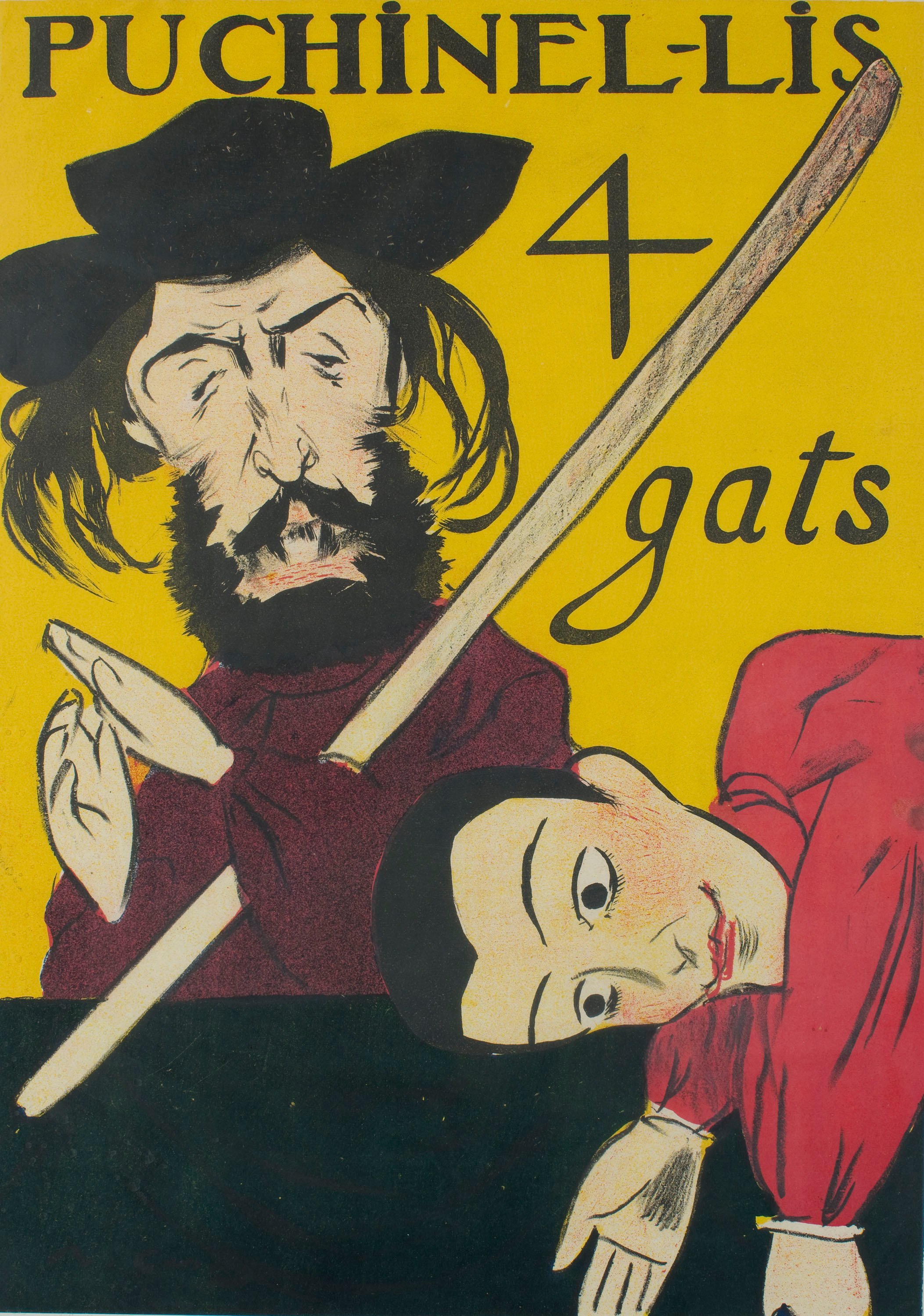 image for: Ramon Casas - Puchinel·lis. 4 gats - 1899