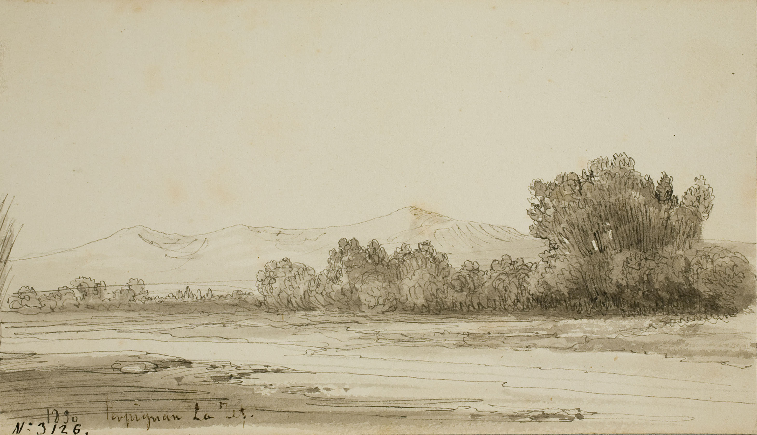 image for: Lluís Rigalt - Perpignan. La Tet - 1850