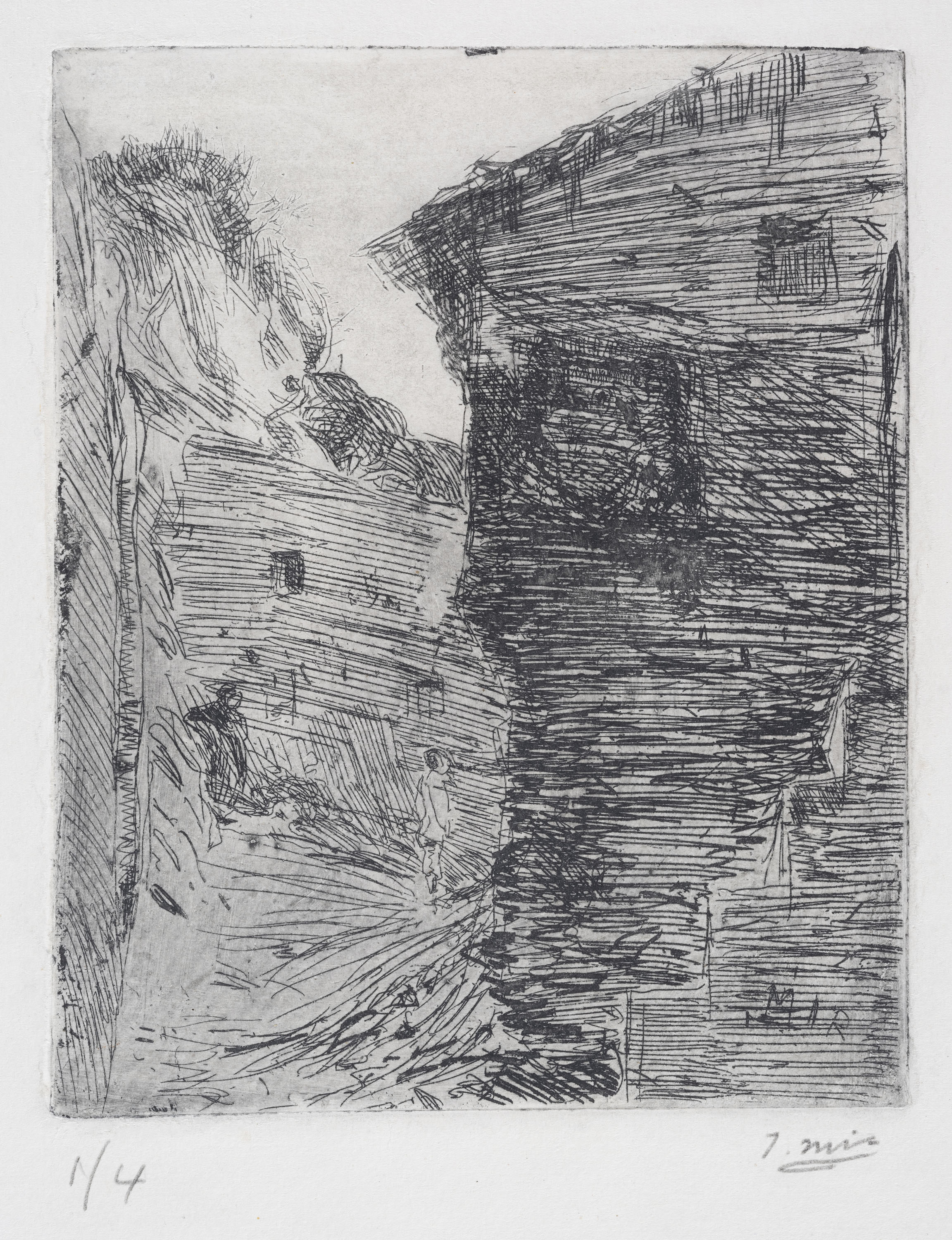 image for: Joaquim Mir - Carreró d'un poble - Finals del segle XIX — inicis del segle XX