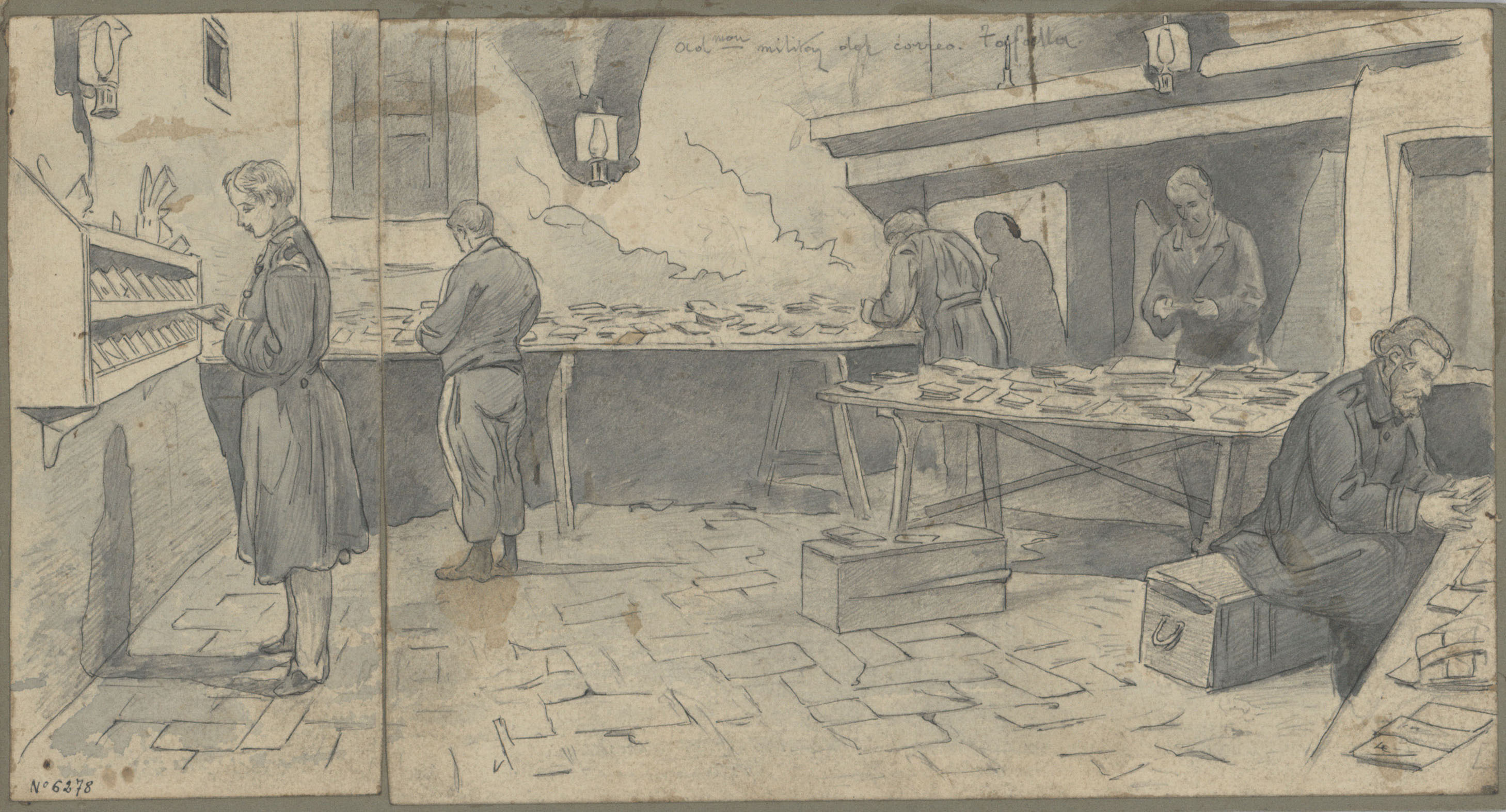 image for: Josep Lluís Pellicer - Administración militar del correo, Tafalla - 1875