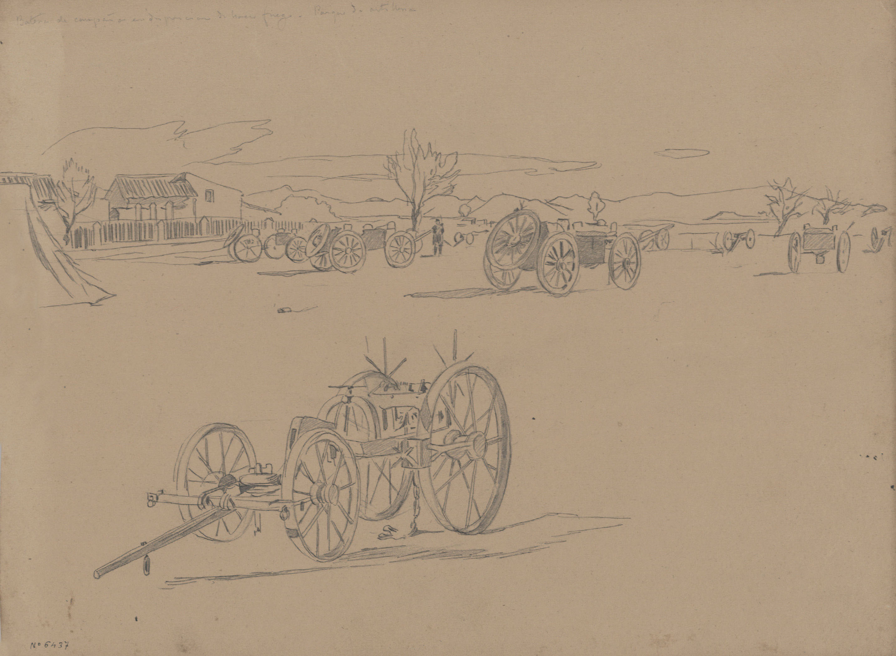 image for: Josep Lluís Pellicer - Bateria de campaña - Cap a 1872-1876