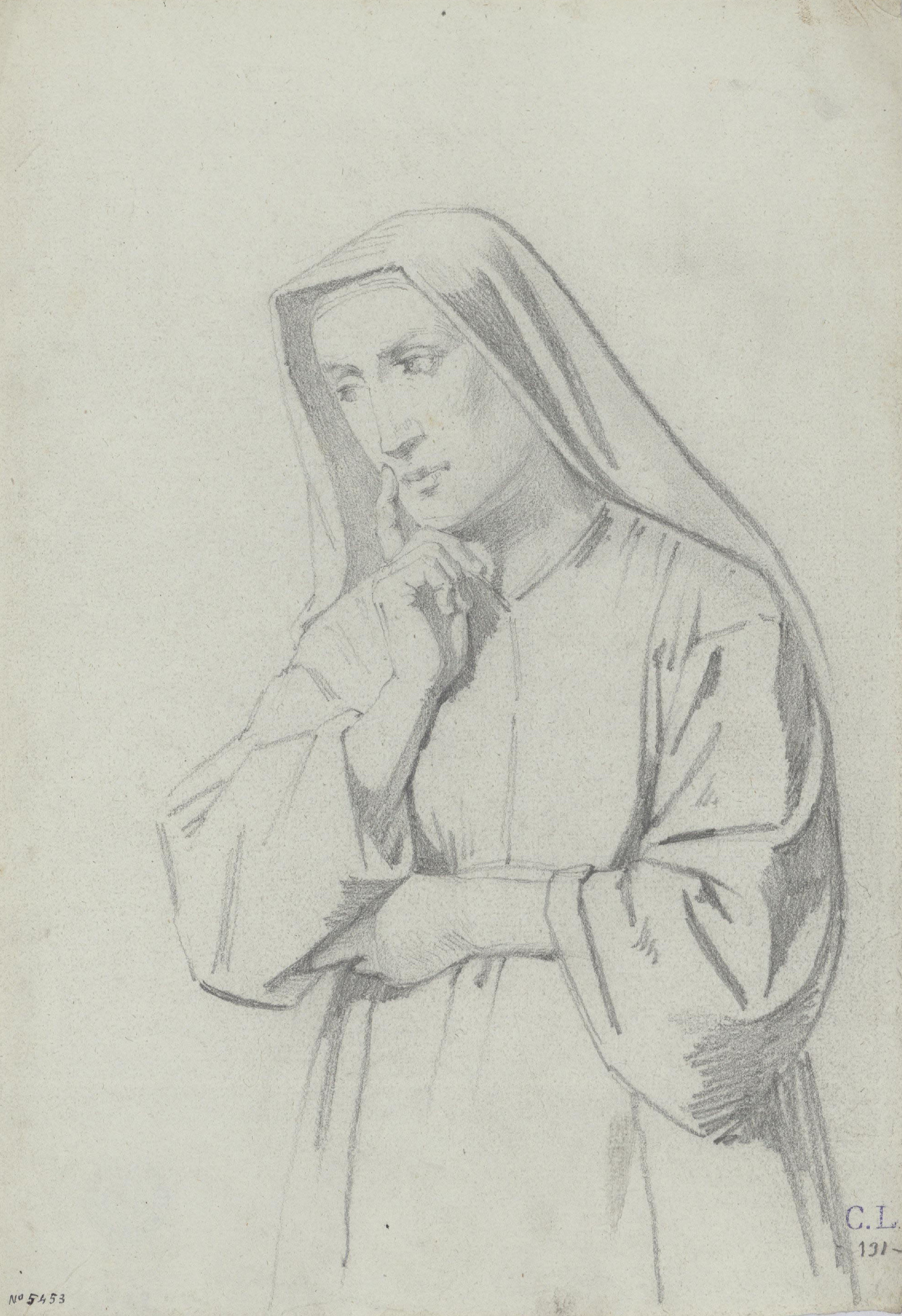 image for: Claudi Lorenzale - Religiosa - Cap a 1850-1870