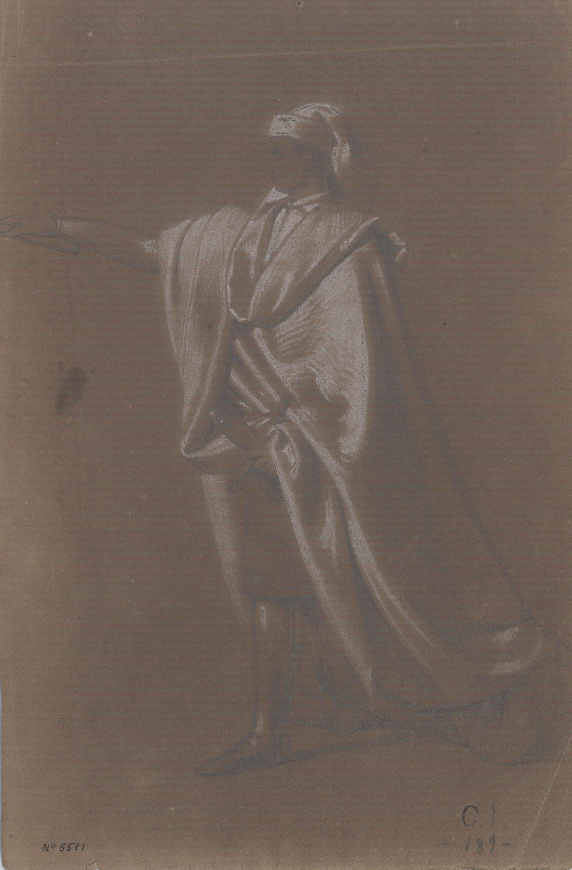 image for: Claudi Lorenzale - Estudi d'un ambaixador de la Diputació de Barcelona - Cap a 1870