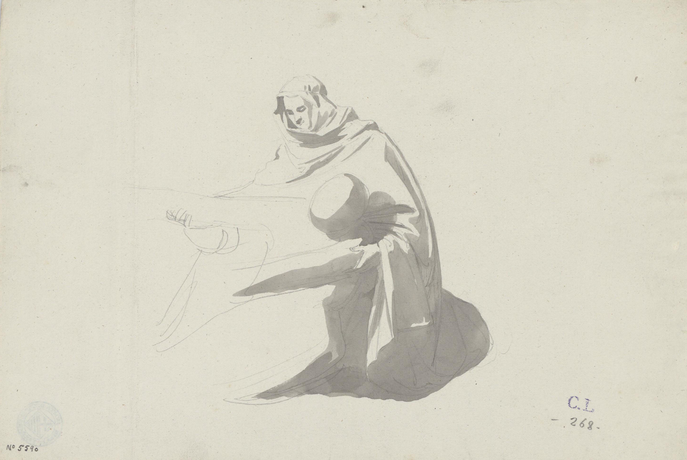 image for: Claudi Lorenzale - Pietat - Cap a 1871