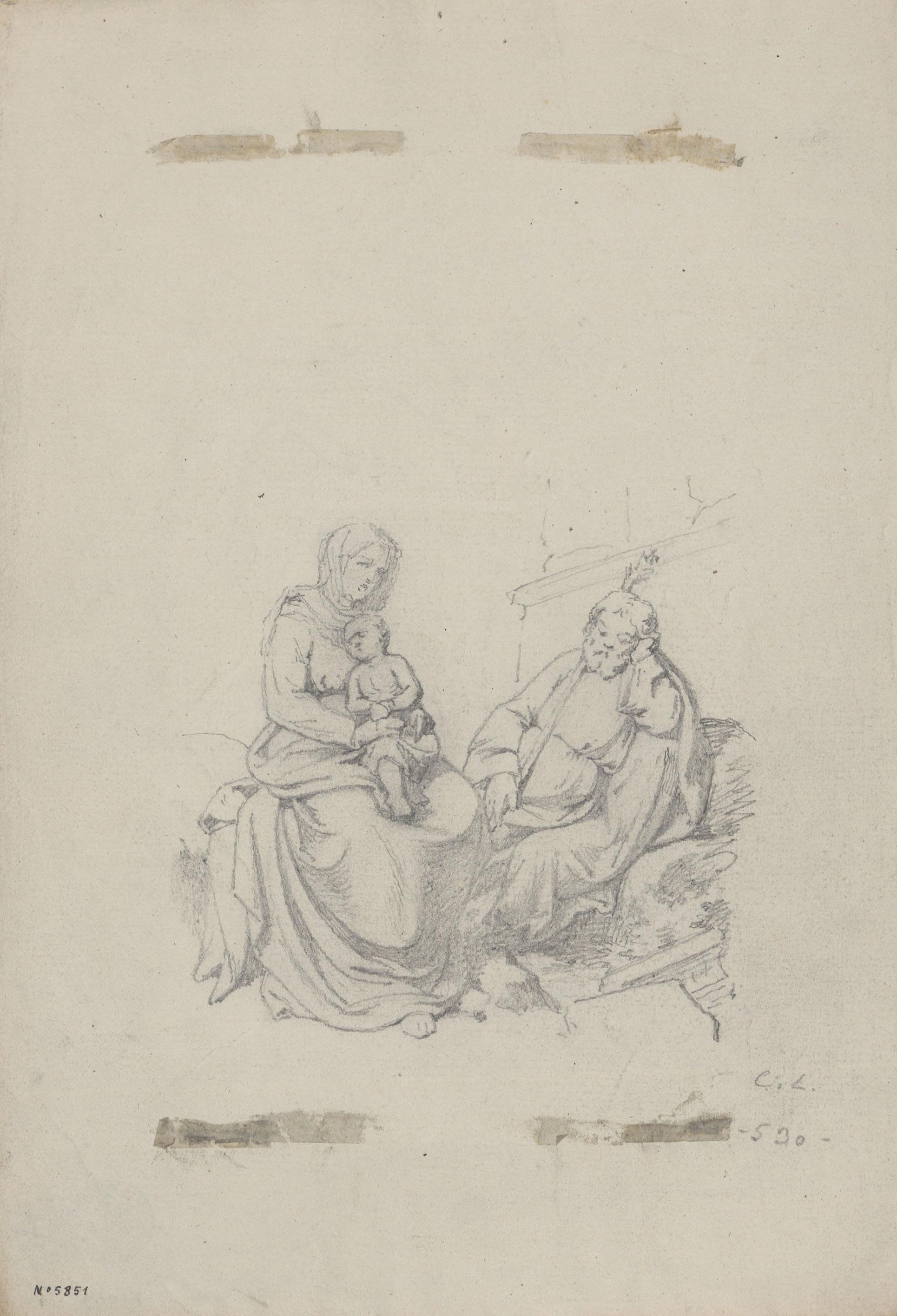 image for: Claudi Lorenzale - Sagrada Família (anvers) / Sagrada Família (revers) - Cap a 1850-1870