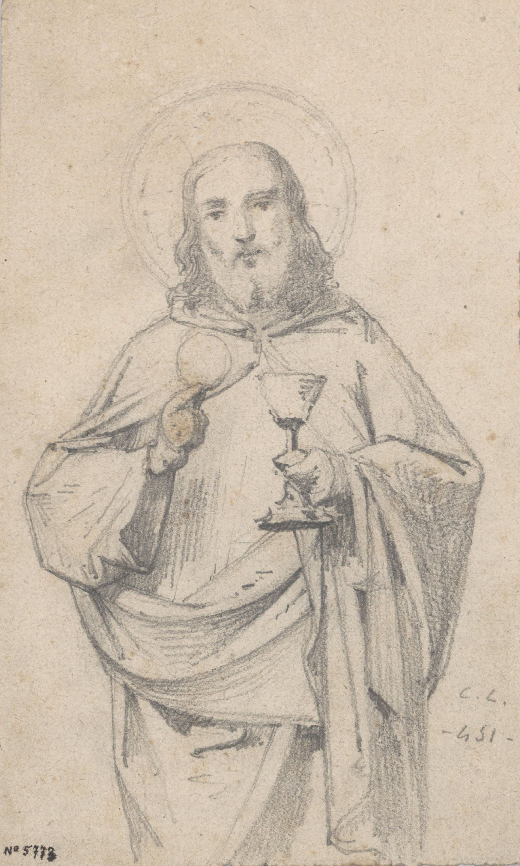 image for: Claudi Lorenzale - Jesucrist - Cap a 1850-1870