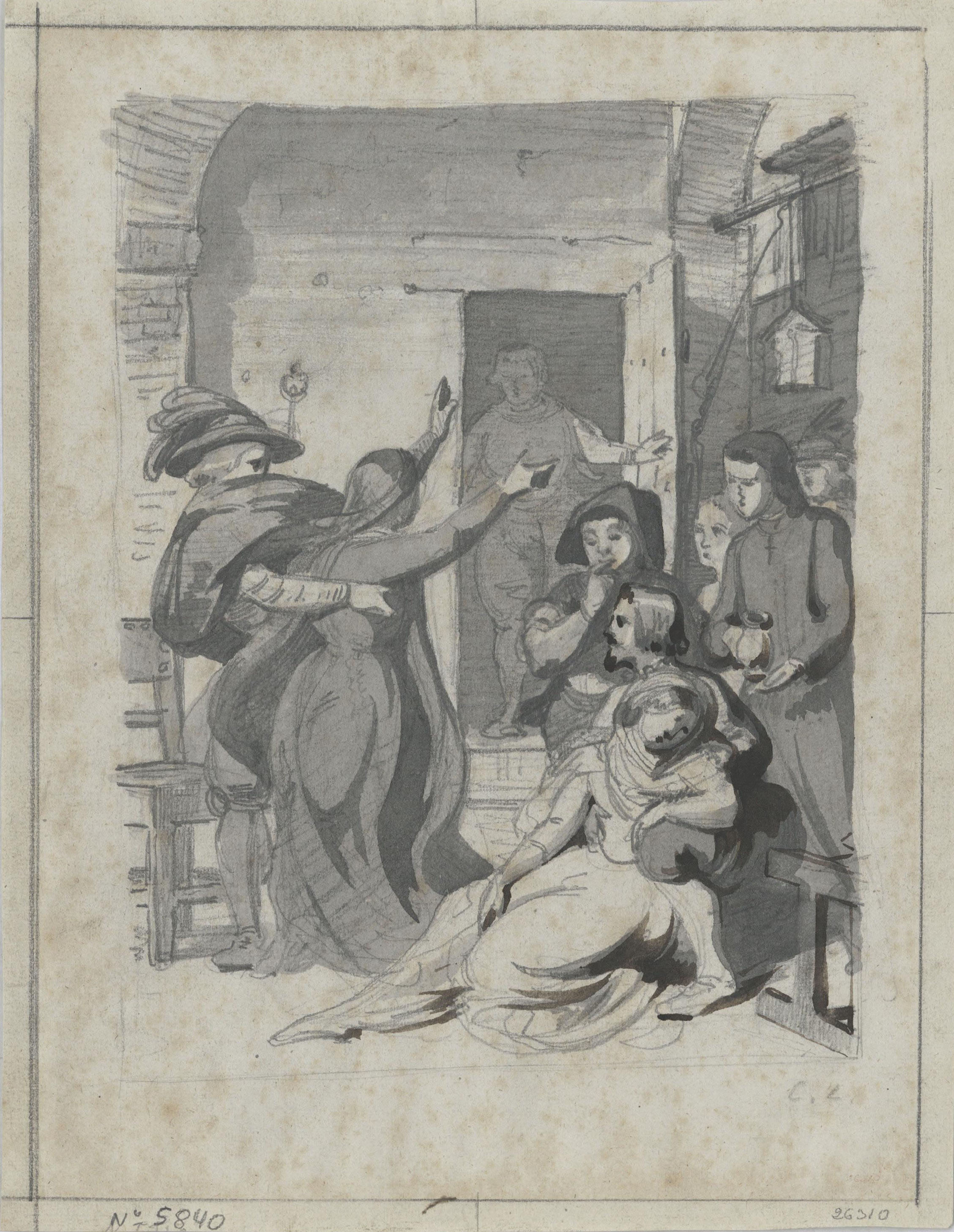 image for: Claudi Lorenzale - Composició històrica - Cap a 1850-1860