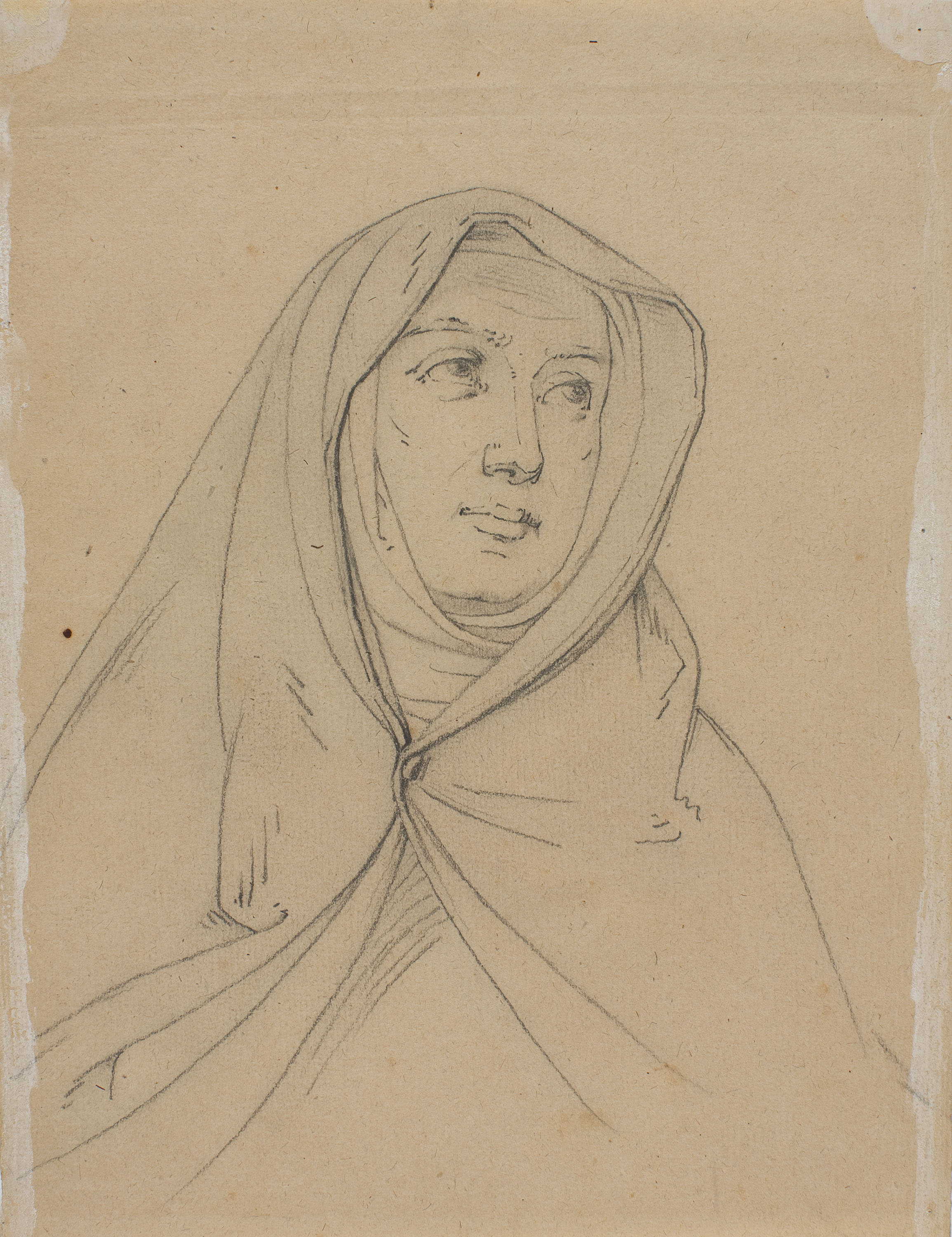 image for: Claudi Lorenzale - Bust de monja (anvers) / Bust de monja (revers) - Cap a 1850-1870 [1]