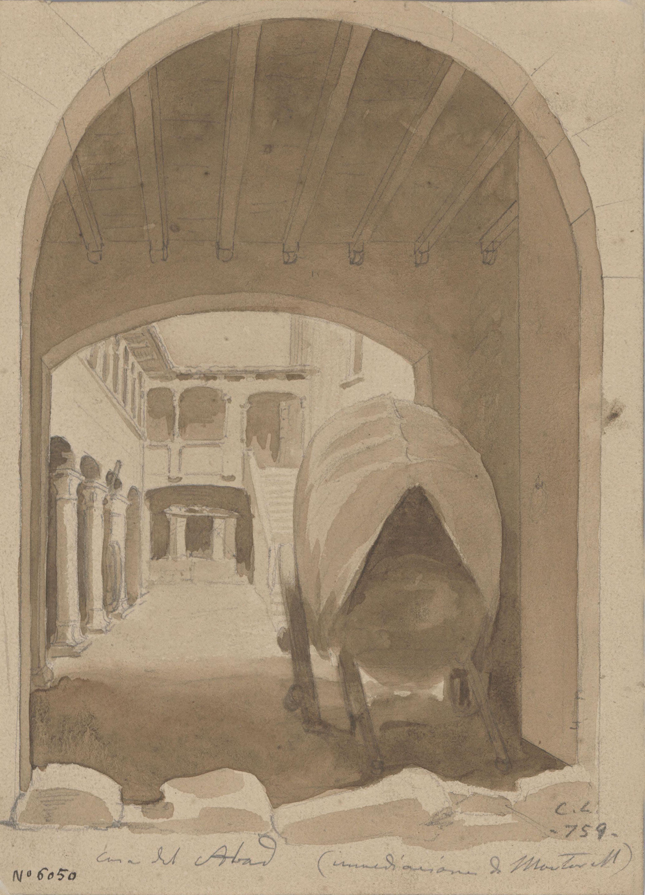 image for: Claudi Lorenzale - Casa de l'Abad - Cap a 1840-1850