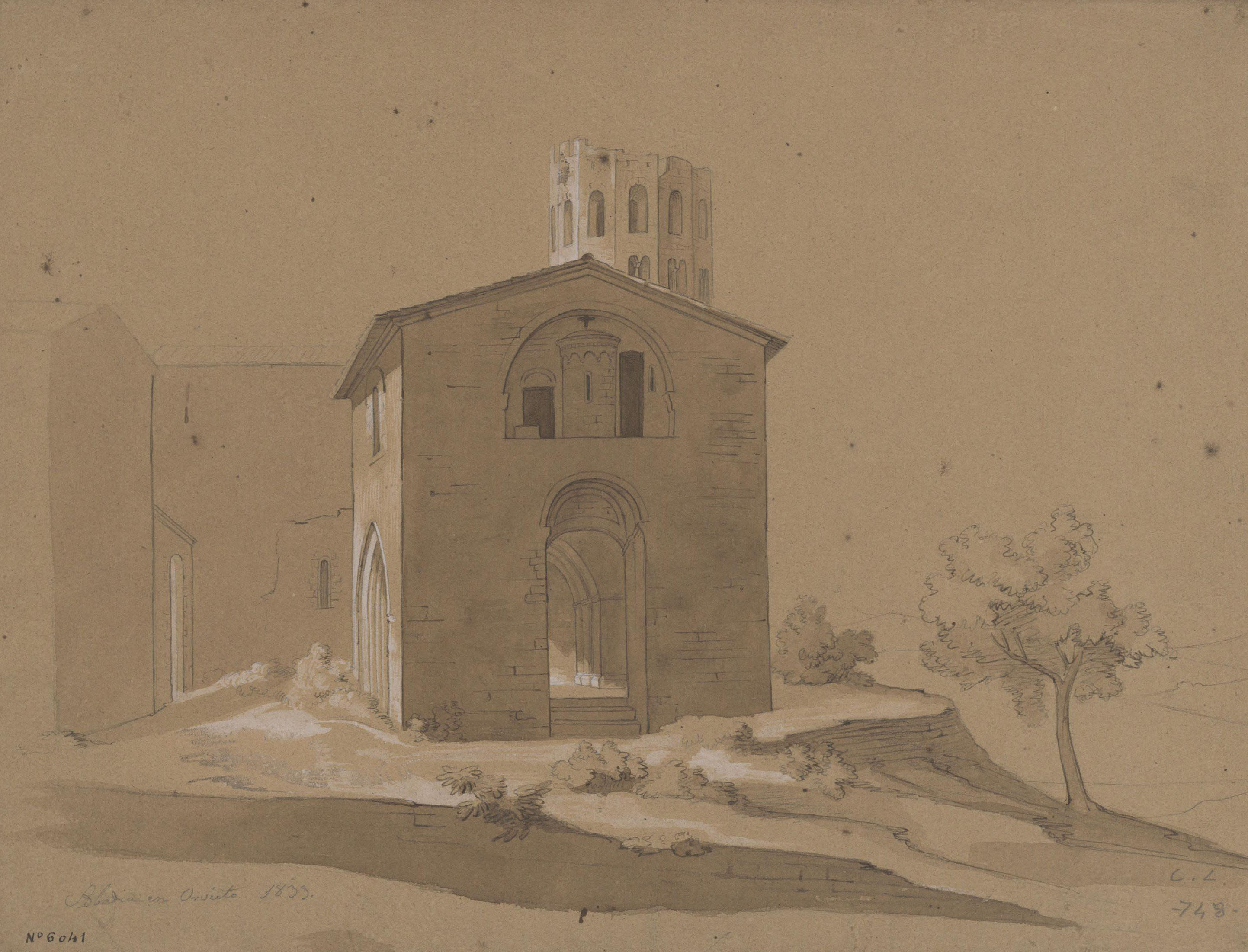 image for: Claudi Lorenzale - Abadia d'Orvieto - 1839