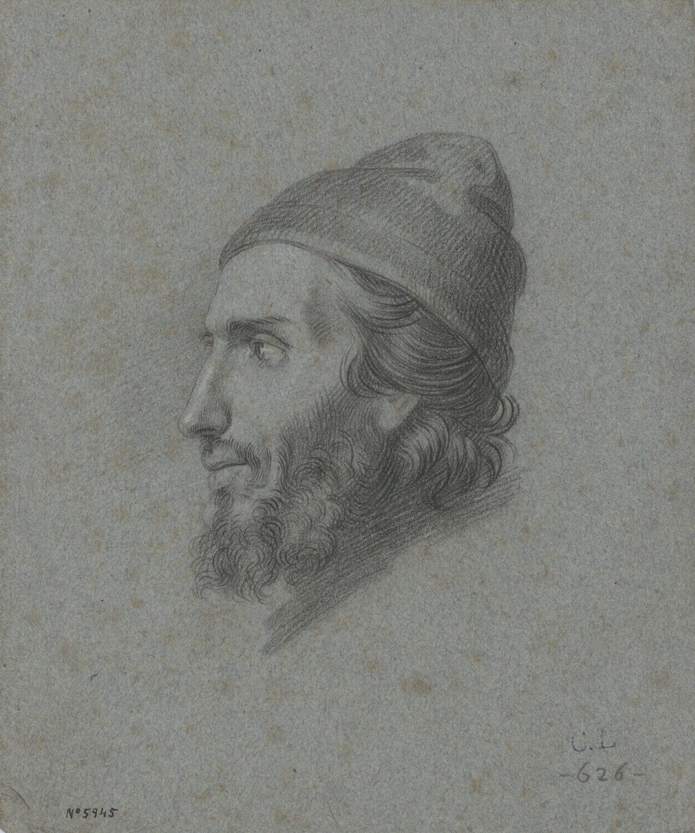 image for: Claudi Lorenzale - Cap masculí - Cap a 1839-1840