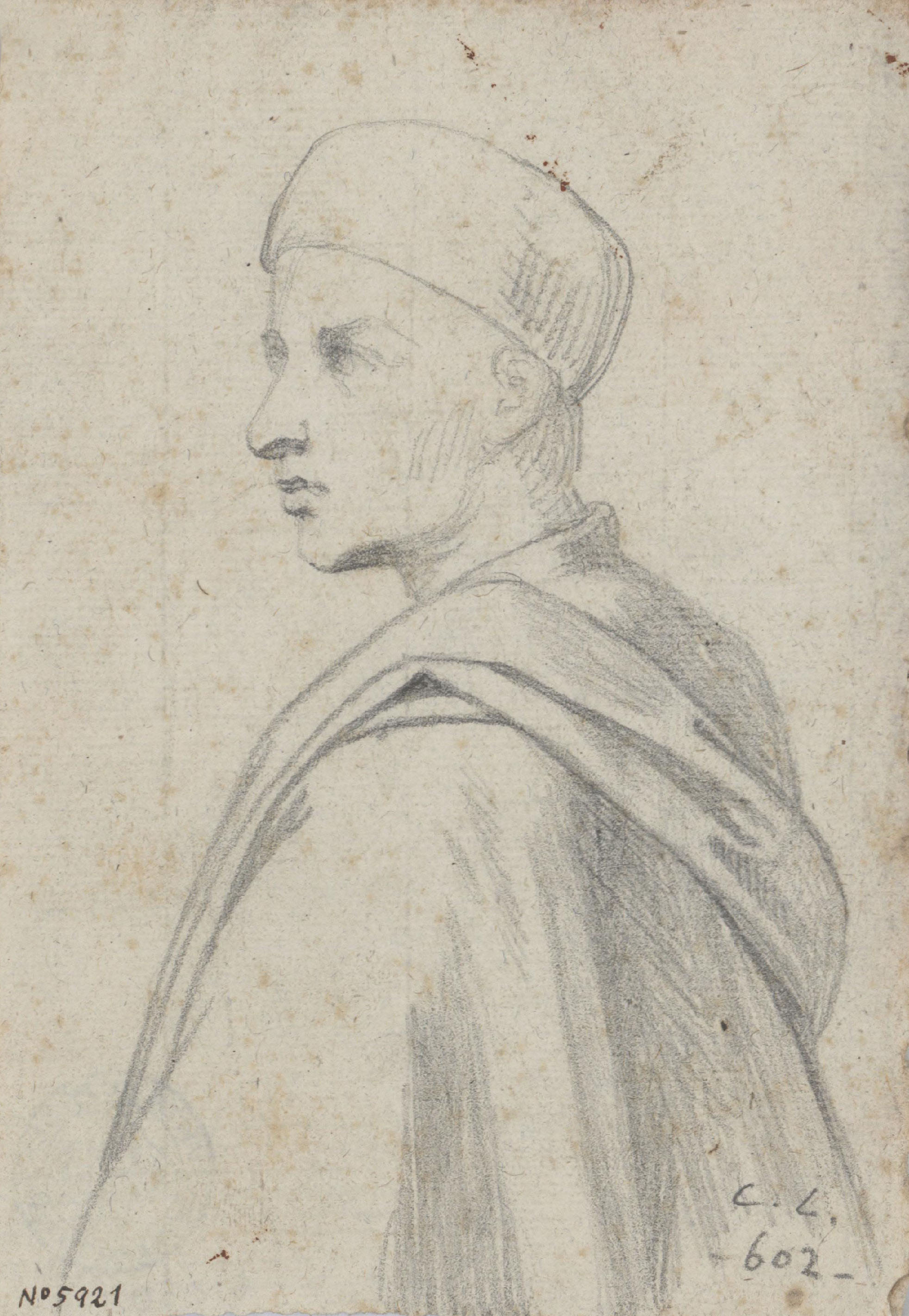 image for: Claudi Lorenzale - Bust de jove - Cap a 1840-1860